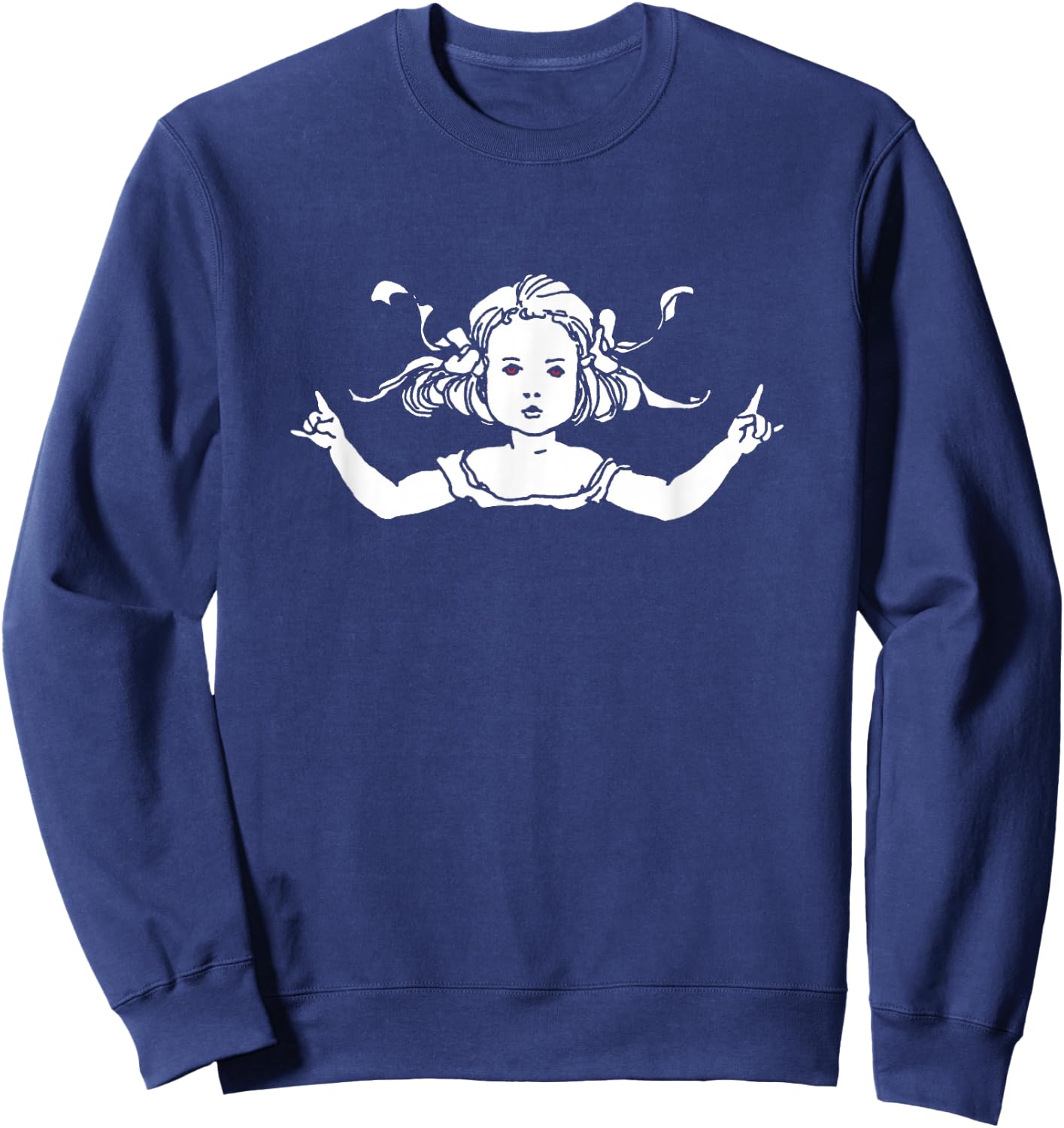 Hardcore Death Metal Girl Rock n Roll Heavy Metal Funny Sweatshirt - Sweatshirt | Navy