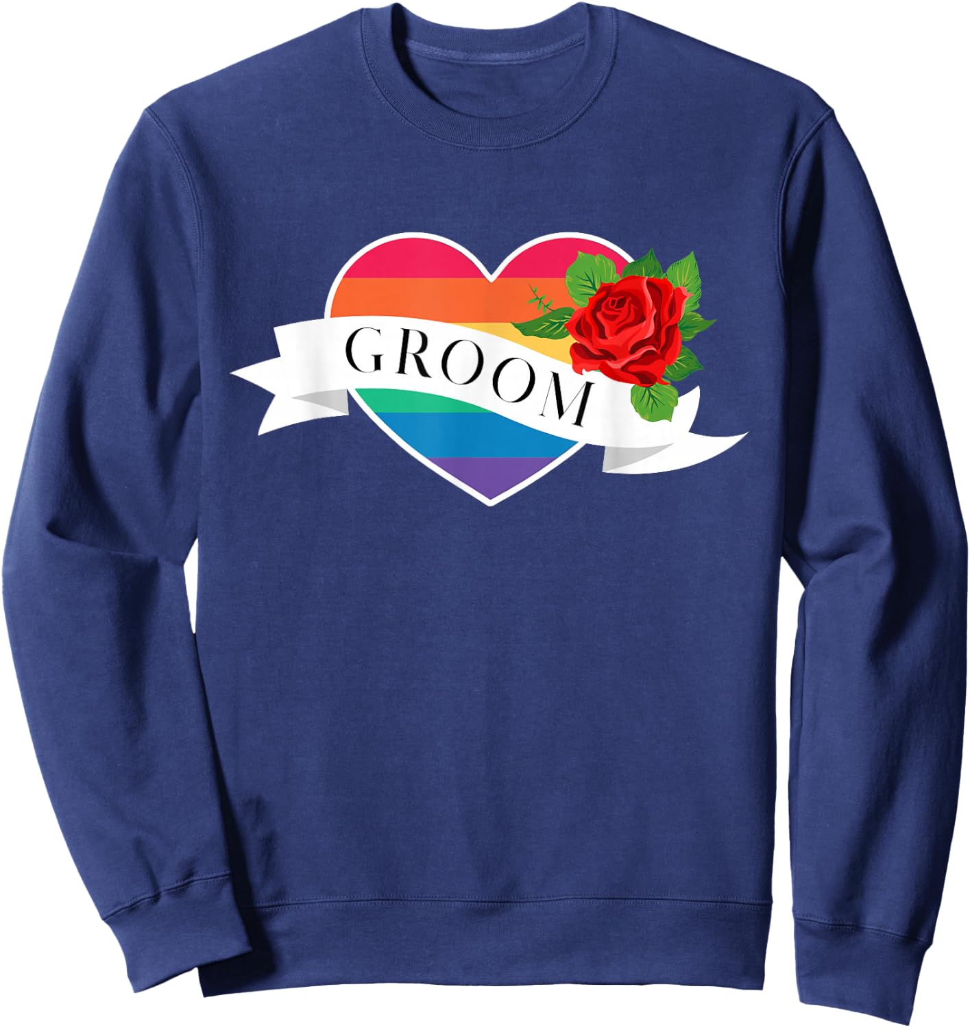 Groom LGBT Gay Marriage Groom Sweatshirt - Sweatshirt | Navy