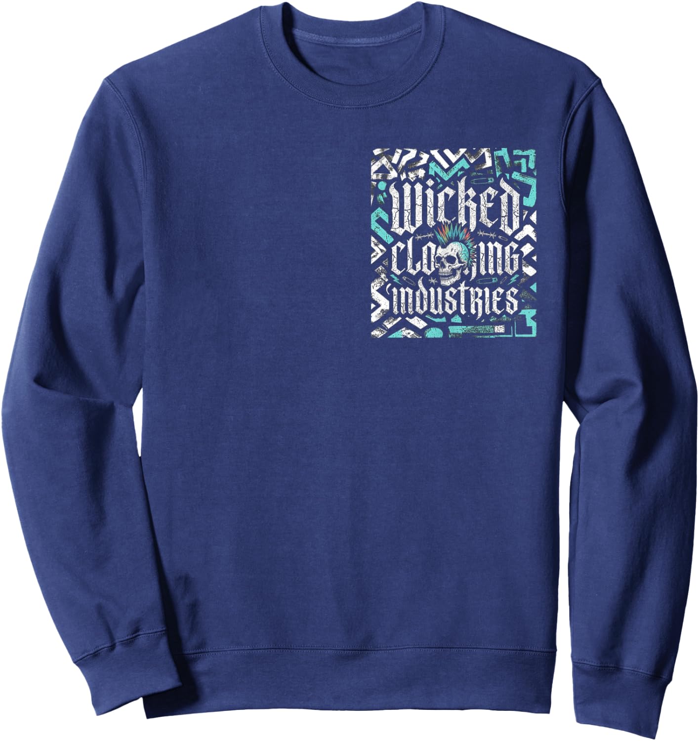 Punk Rock Outlaw Sweatshirt - Sweatshirt | Navy