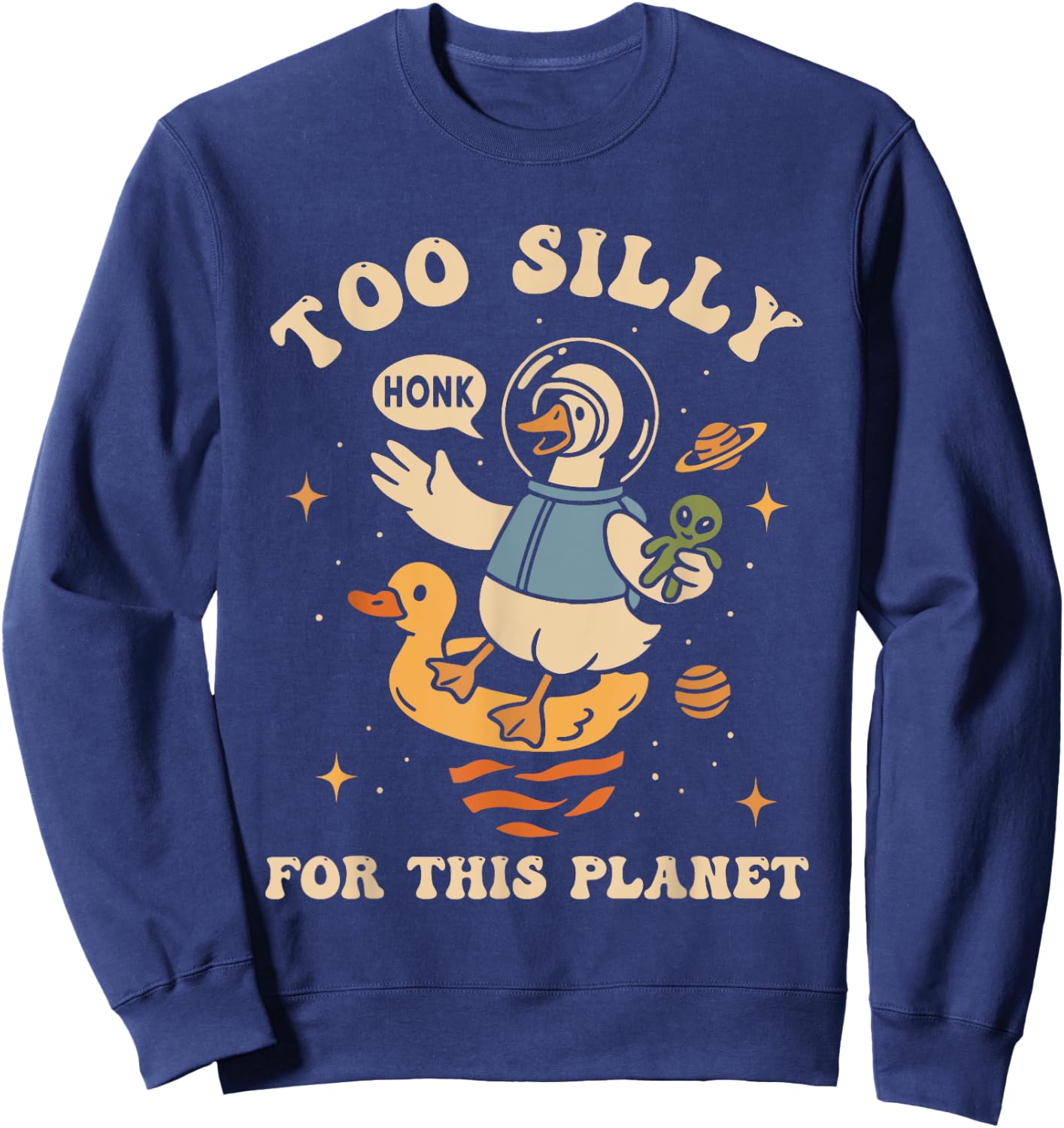 Too Silly For This Planet Sweatshirt - Sweatshirt | Navy