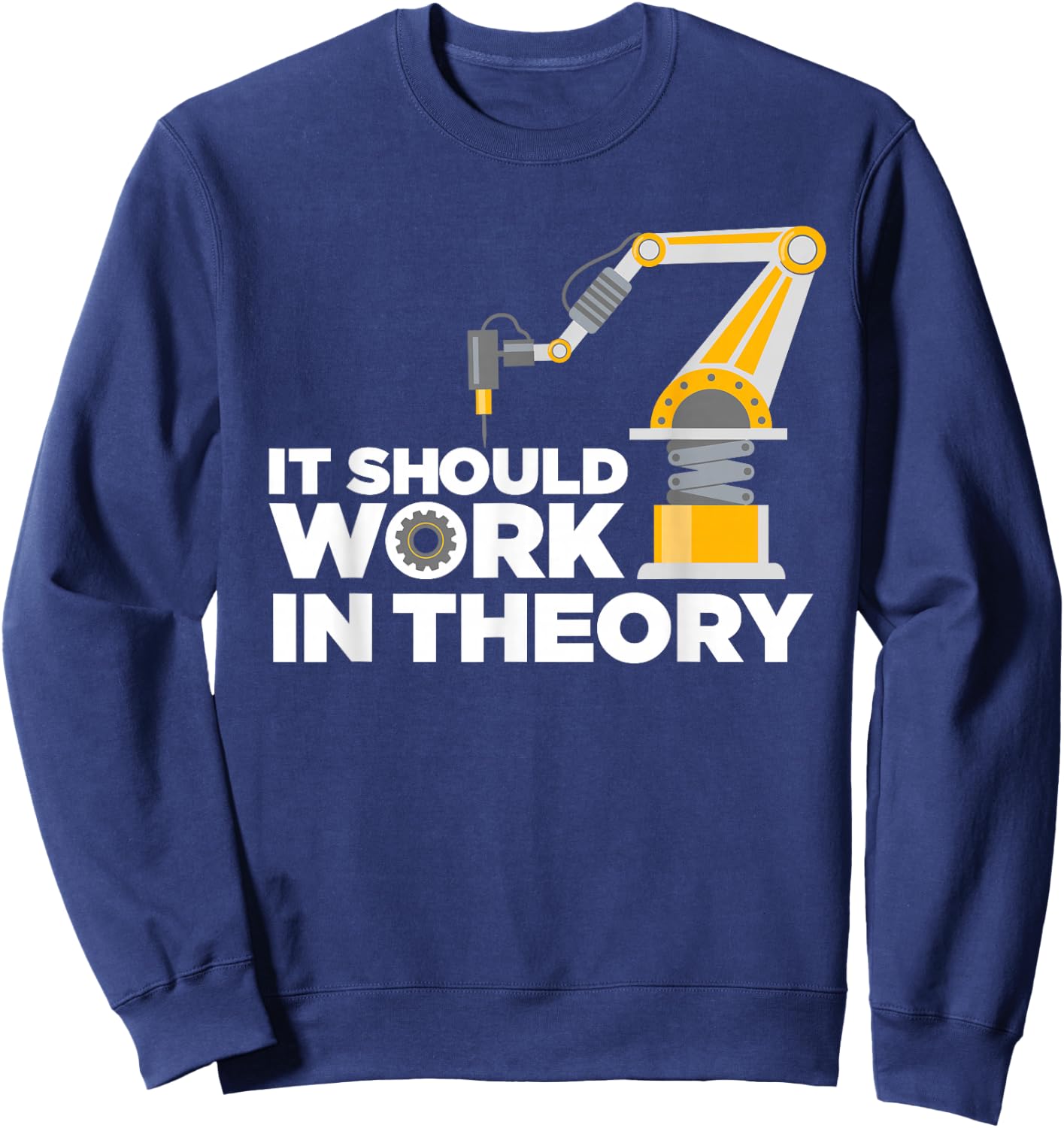Funny Robotics Art Kids Robot Robotics Engineering Sweatshirt - Sweatshirt | Navy