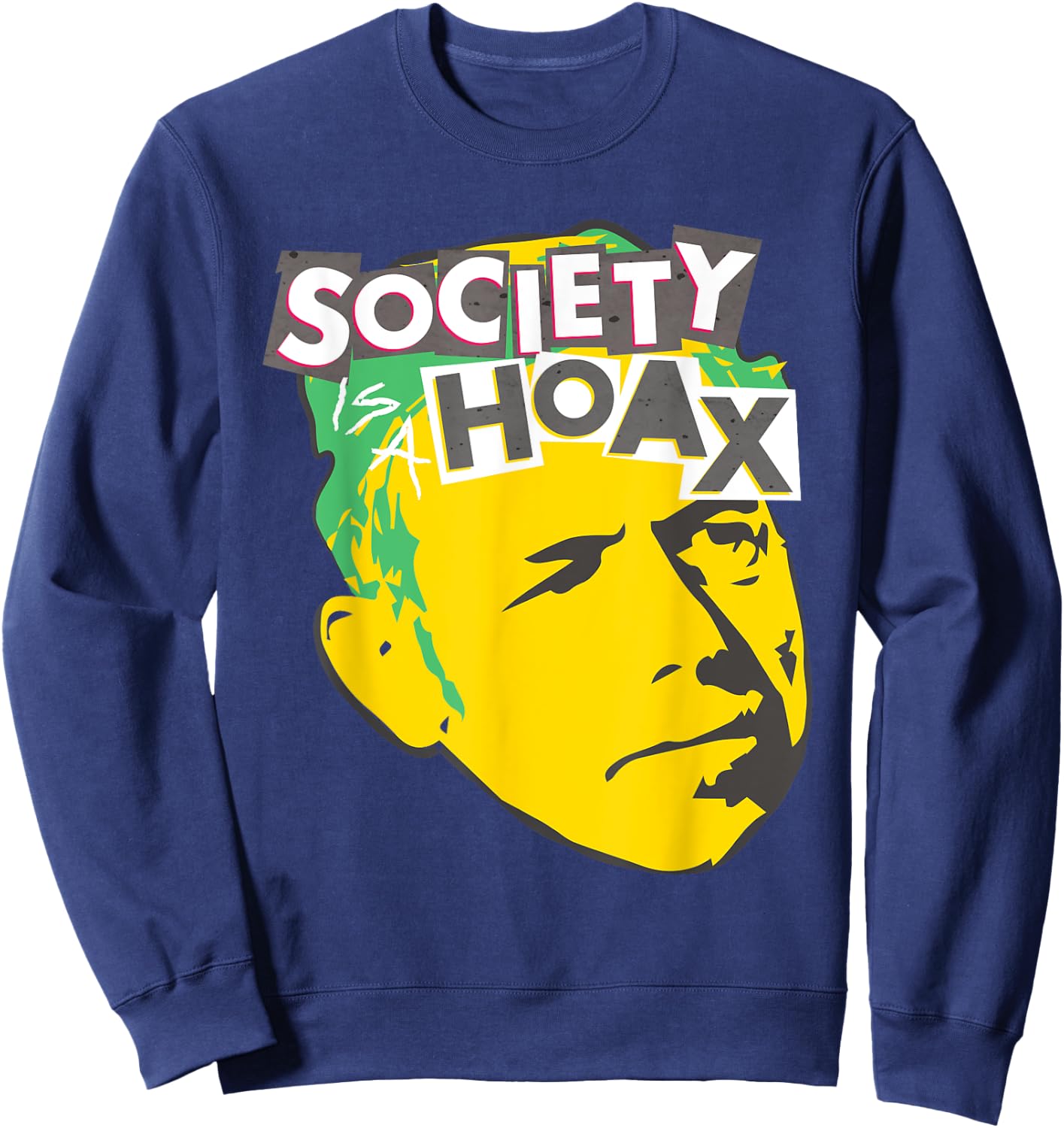 Alan Watts Punk Society is a Hoax Sweatshirt - Sweatshirt | Navy