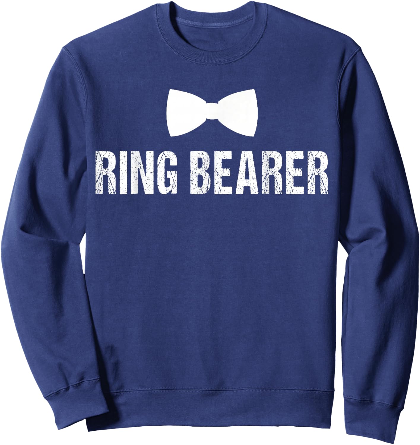 Ring Bearer Shirt - Cute Ring Bearer for Boys Sweatshirt - Sweatshirt | Navy