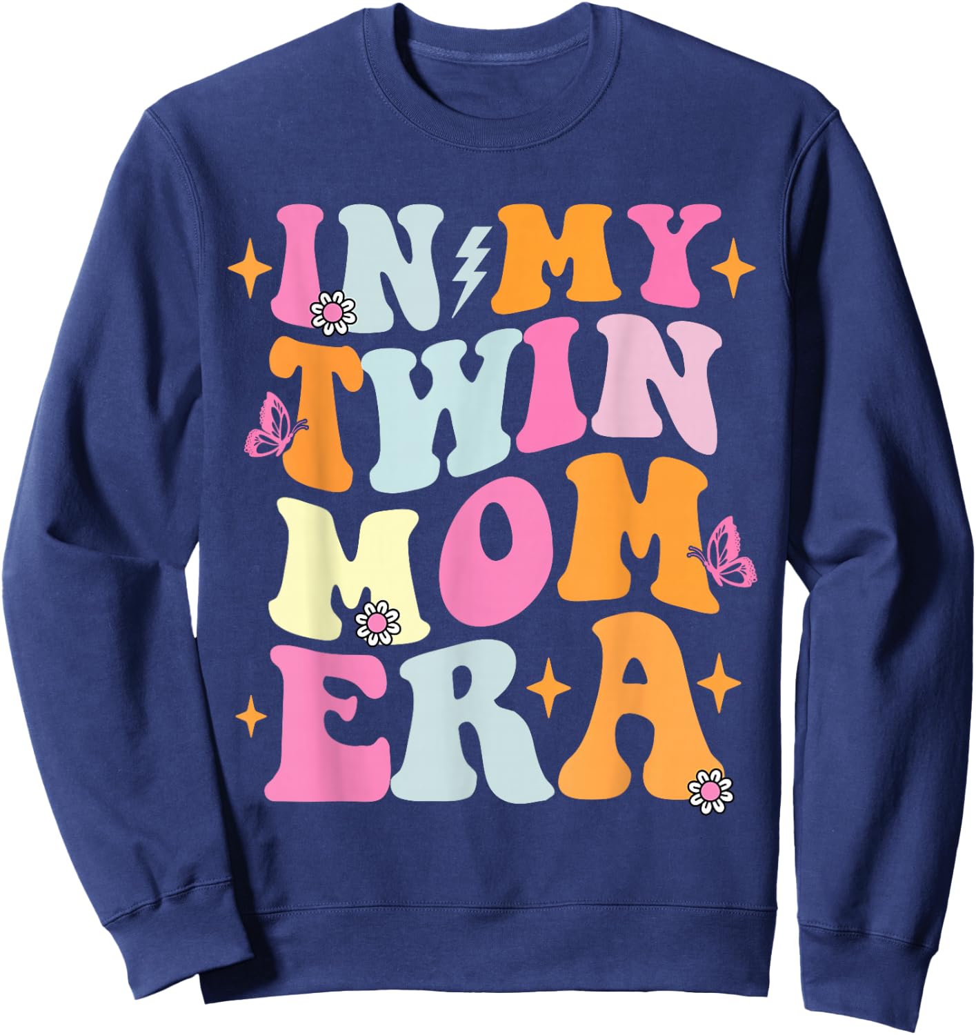 In My Twin Mom Era Sweatshirt - Sweatshirt | Navy