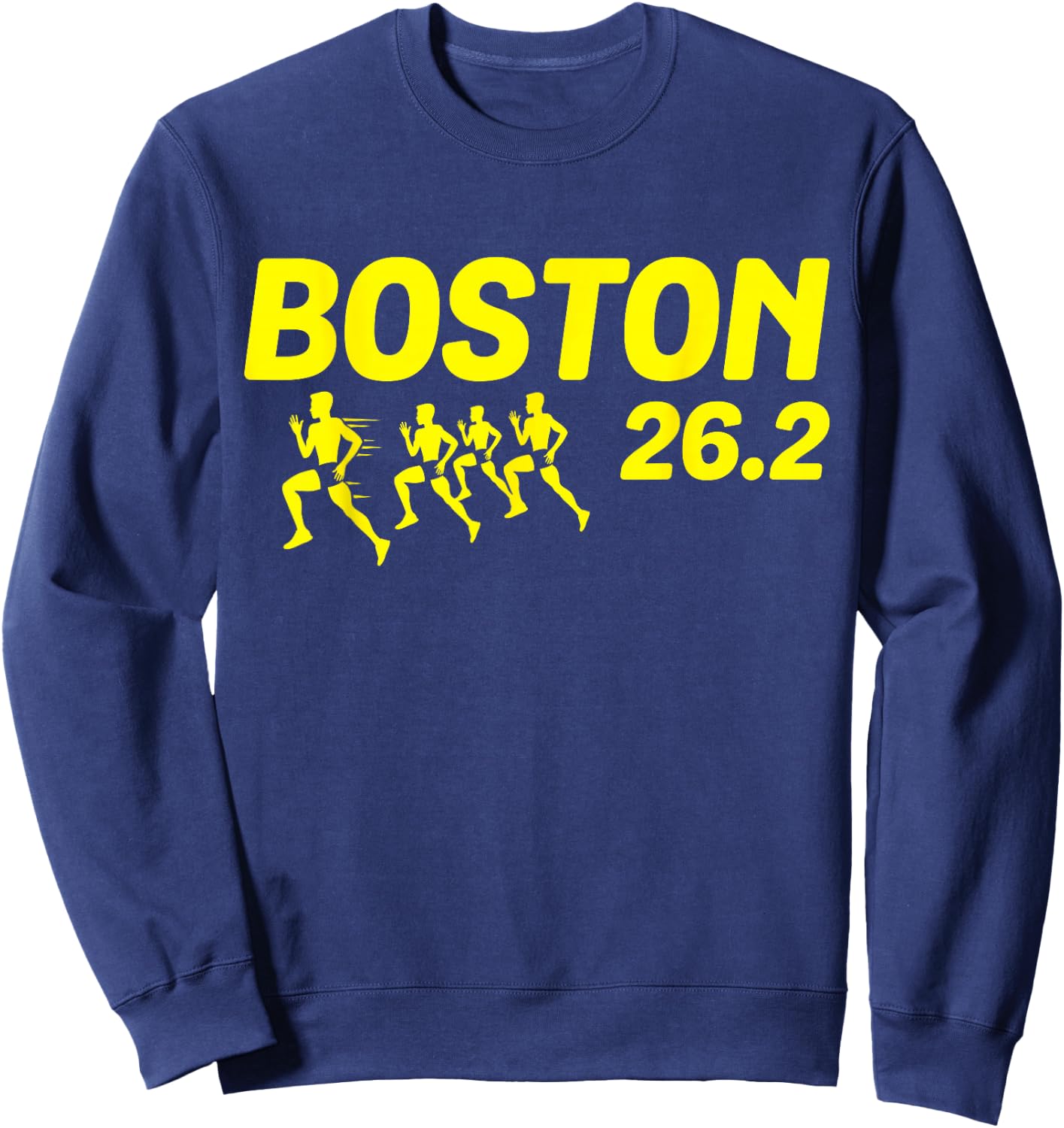 Boston 26.2 Miles 2021 Running Marathon Friend Support Gifts Small Sweatshirt - Sweatshirt | Navy