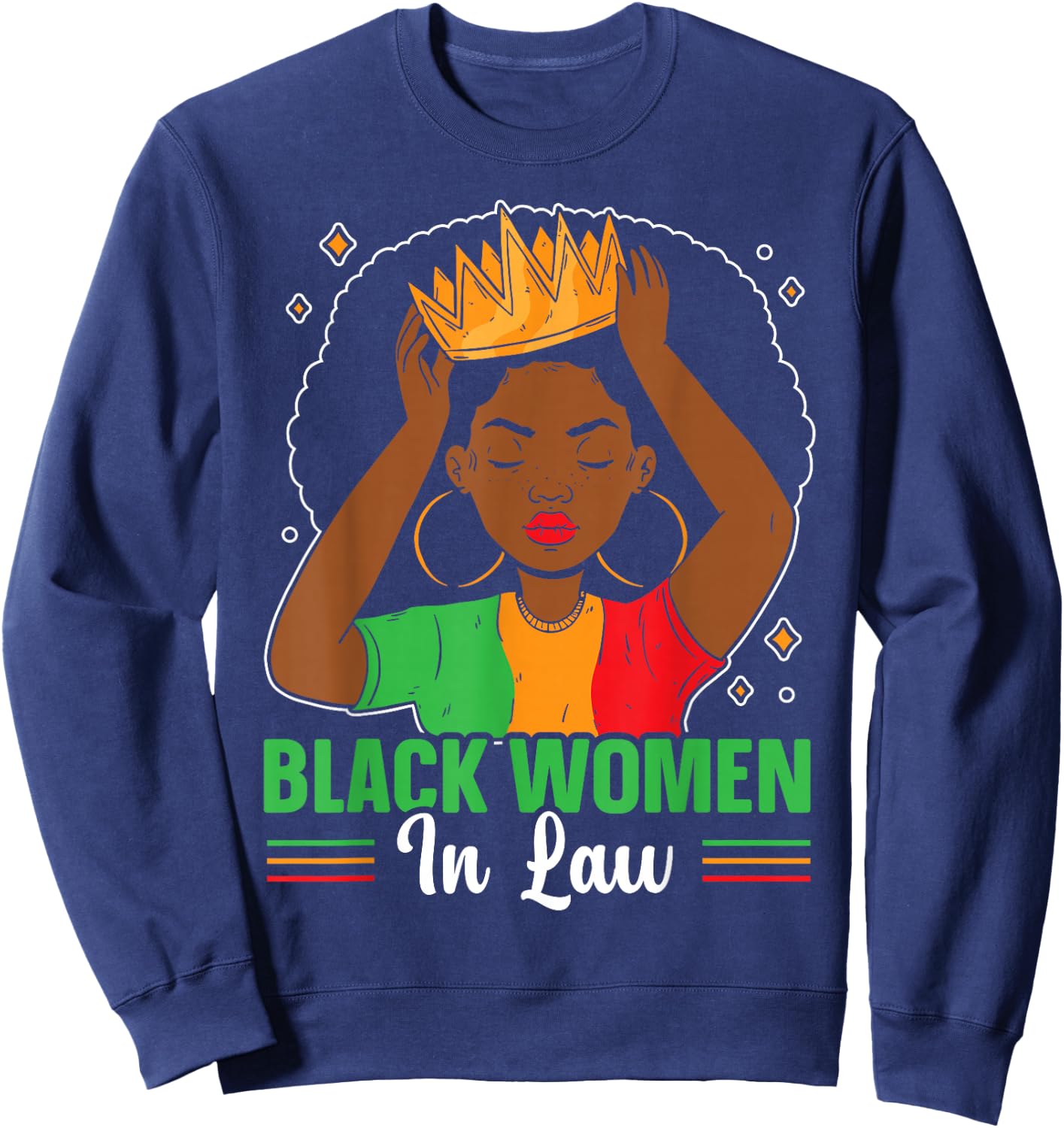 Black History Month Black Pride Law Attorney Black Lawyer Sweatshirt - Sweatshirt | Navy