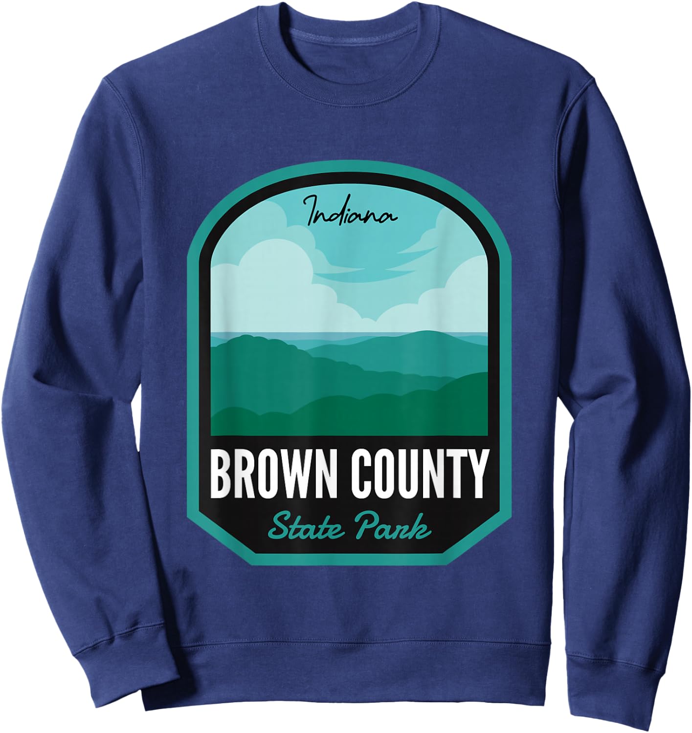 Brown County State Park Indiana Sweatshirt - Sweatshirt | Navy
