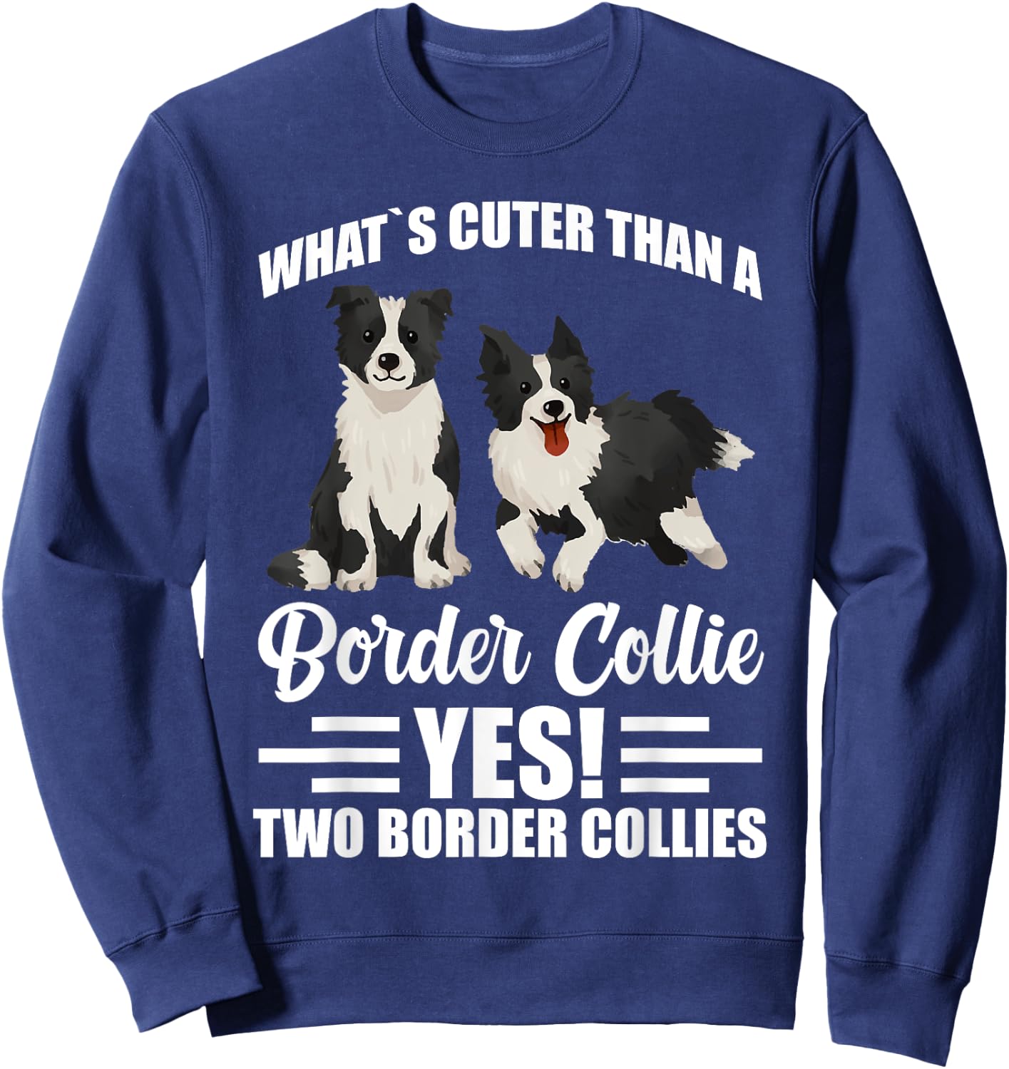 Two Border Collies Sweatshirt - Sweatshirt | Navy