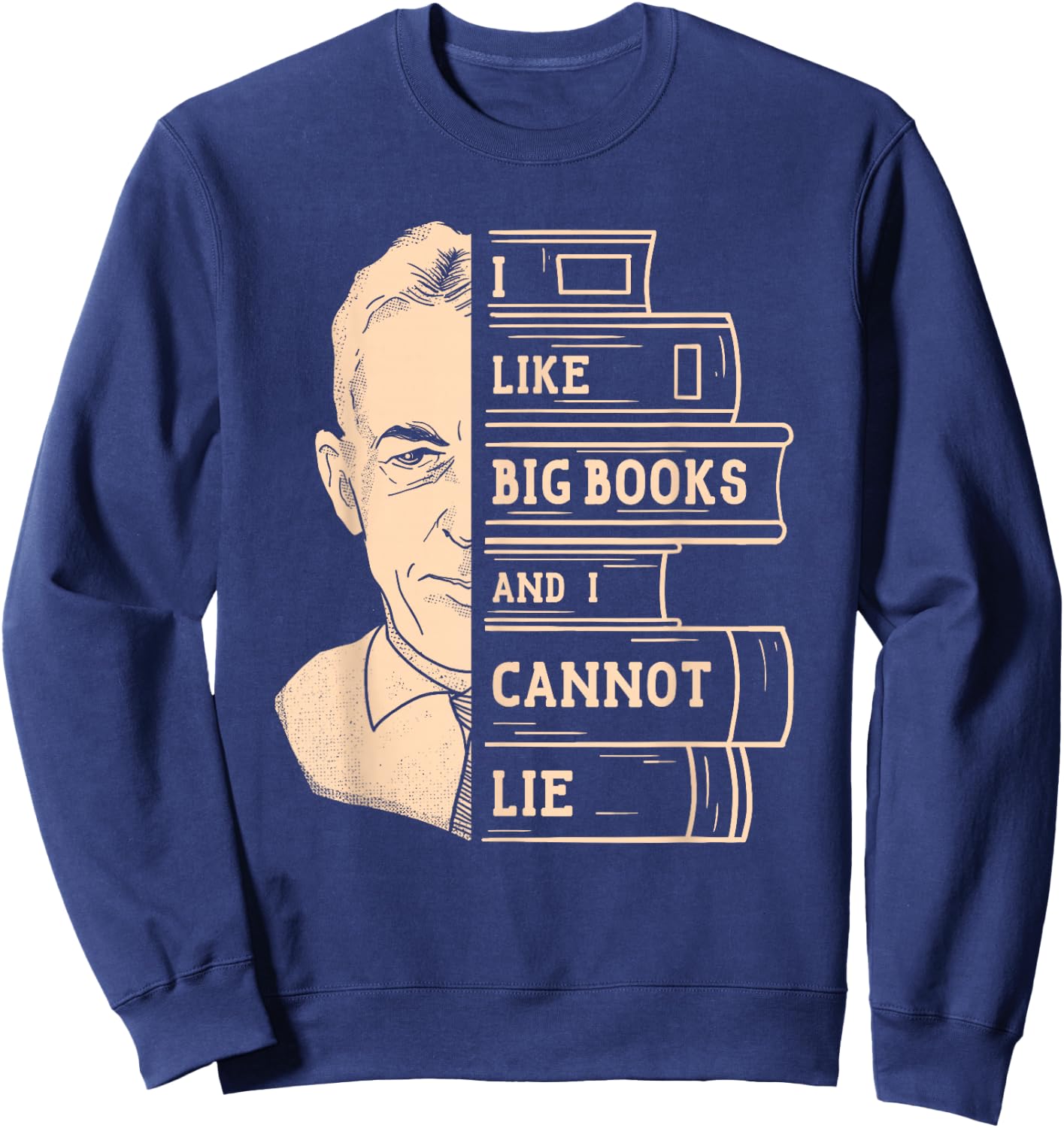 Big Books - Addiction Recovery Bill W. Alcoholics Anonymous Sweatshirt - Sweatshirt | Navy