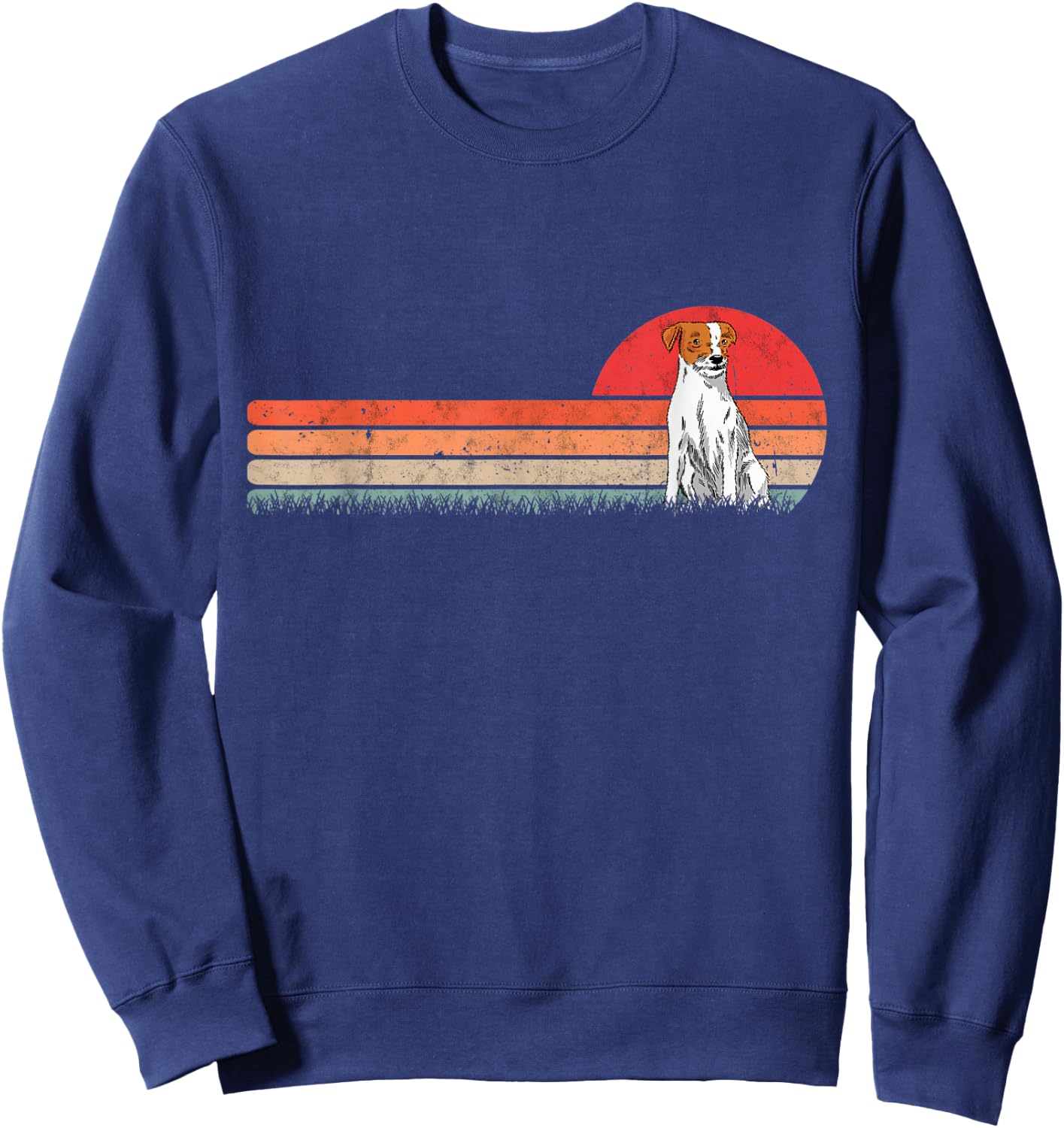 Parson Russell Terrier Retro Sweatshirt - Sweatshirt | Navy