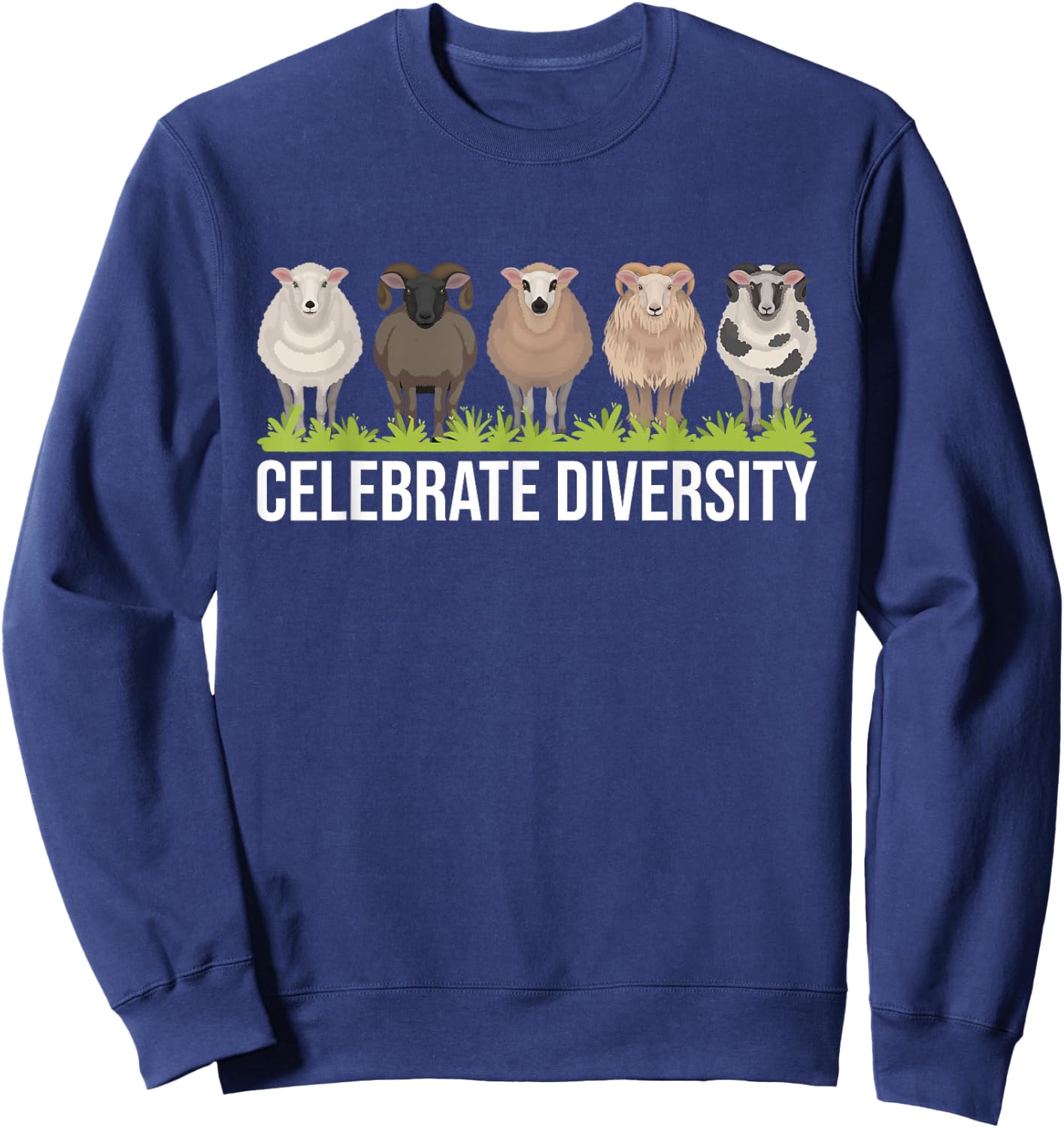 Celebrate Diversity - Sheep Whisperer Herder Farmer Sweatshirt - Sweatshirt | Navy