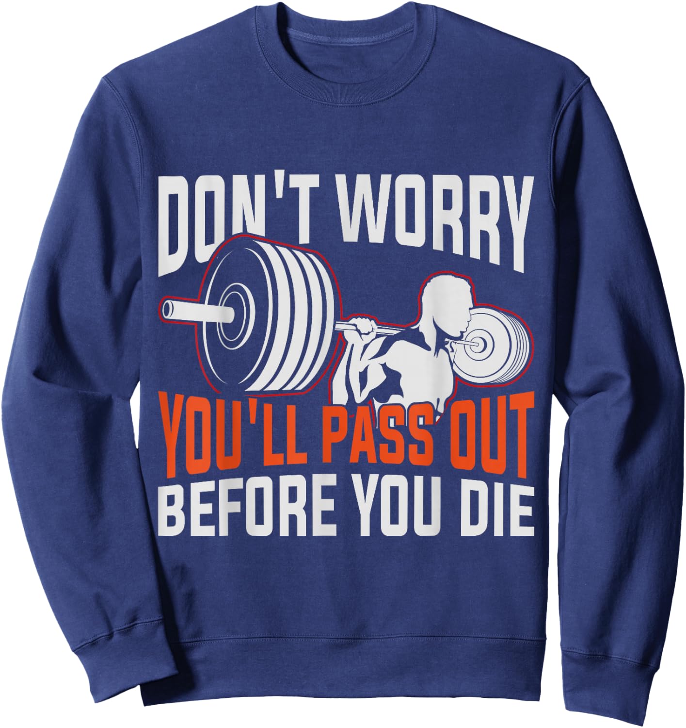 Funny Fitness Trainer Gift Gym Workout Personal Trainer Sweatshirt - Sweatshirt | Navy