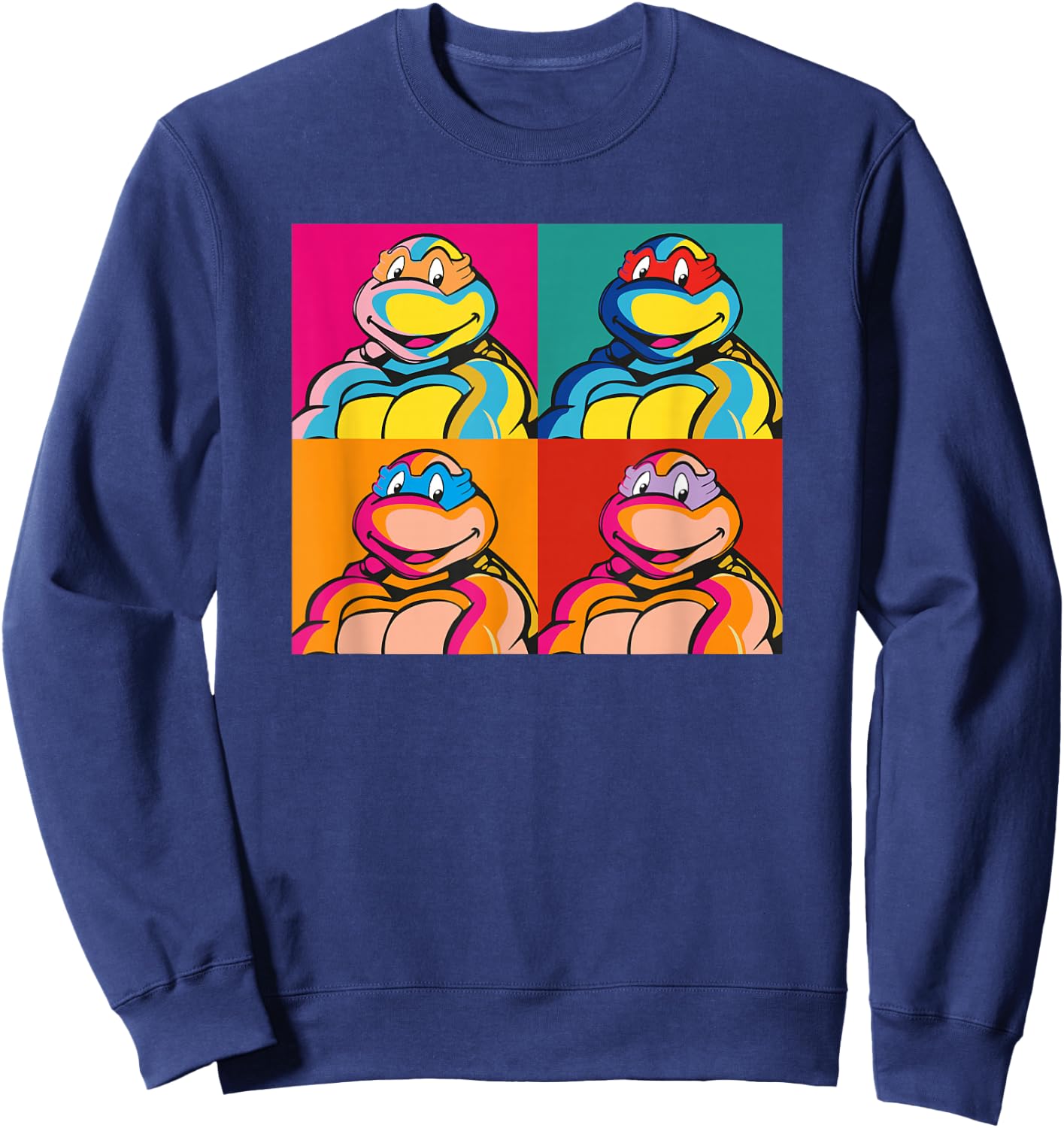 Donatello, Michelangelo, Leonardo & Donatello - Pop Art Sweatshirt - Sweatshirt | Navy