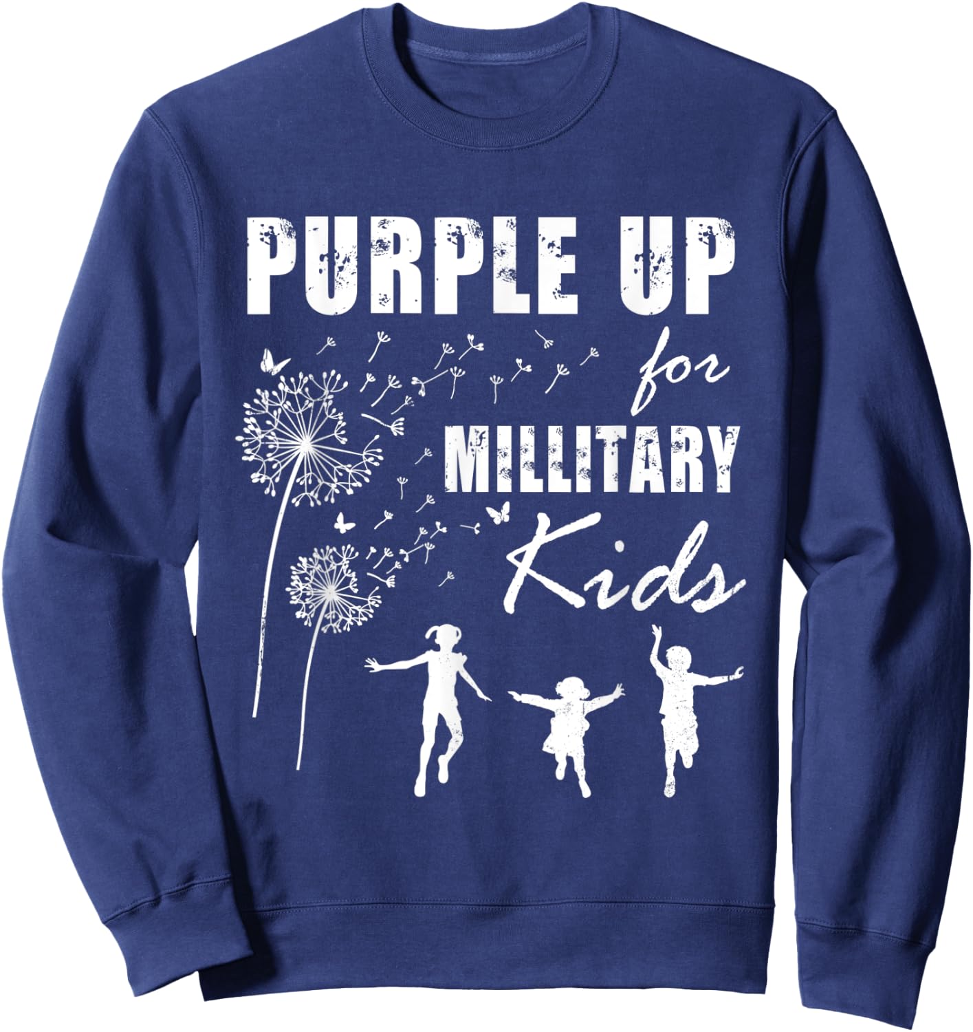 Purple Up for Military Kids Month of the Military Child Sweatshirt - Sweatshirt | Navy