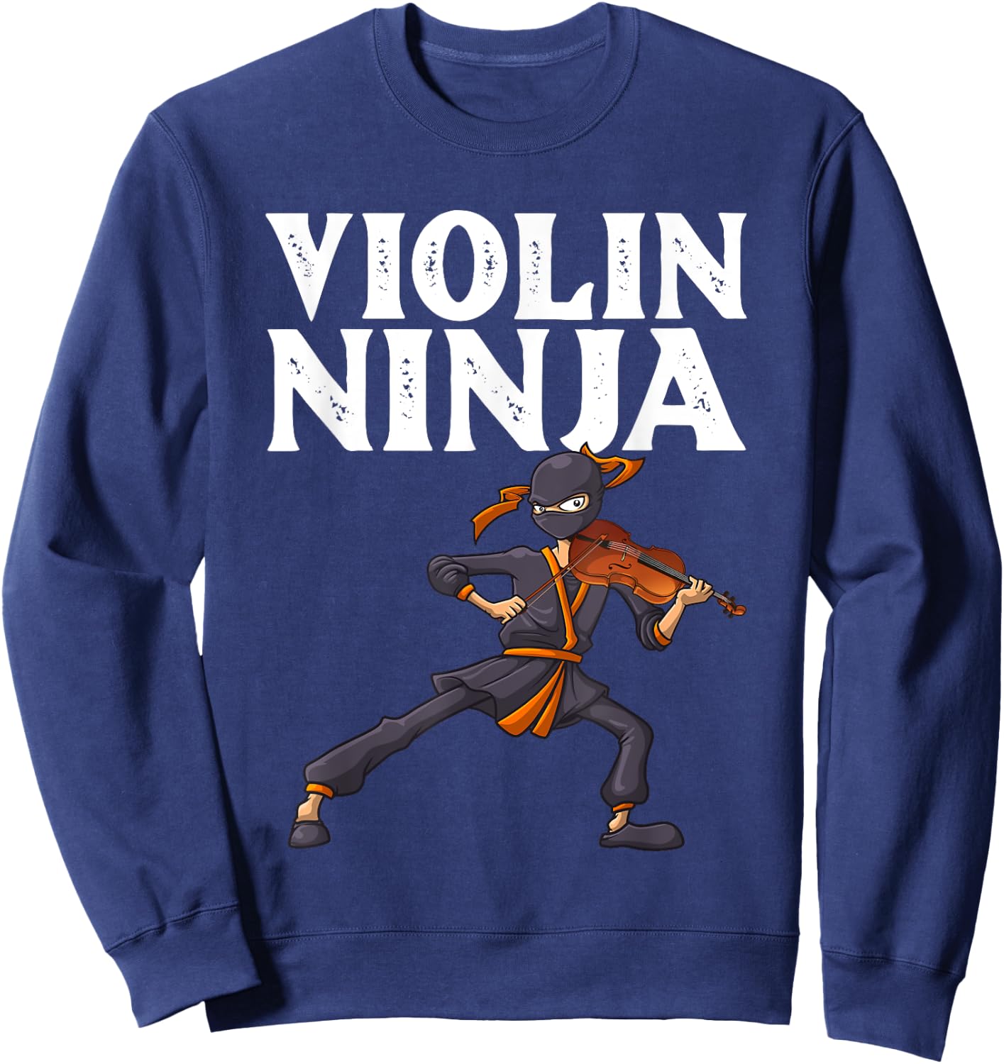 Cool Violin Ninja Women Musician Viola Cello Players Sweatshirt - Sweatshirt | Navy