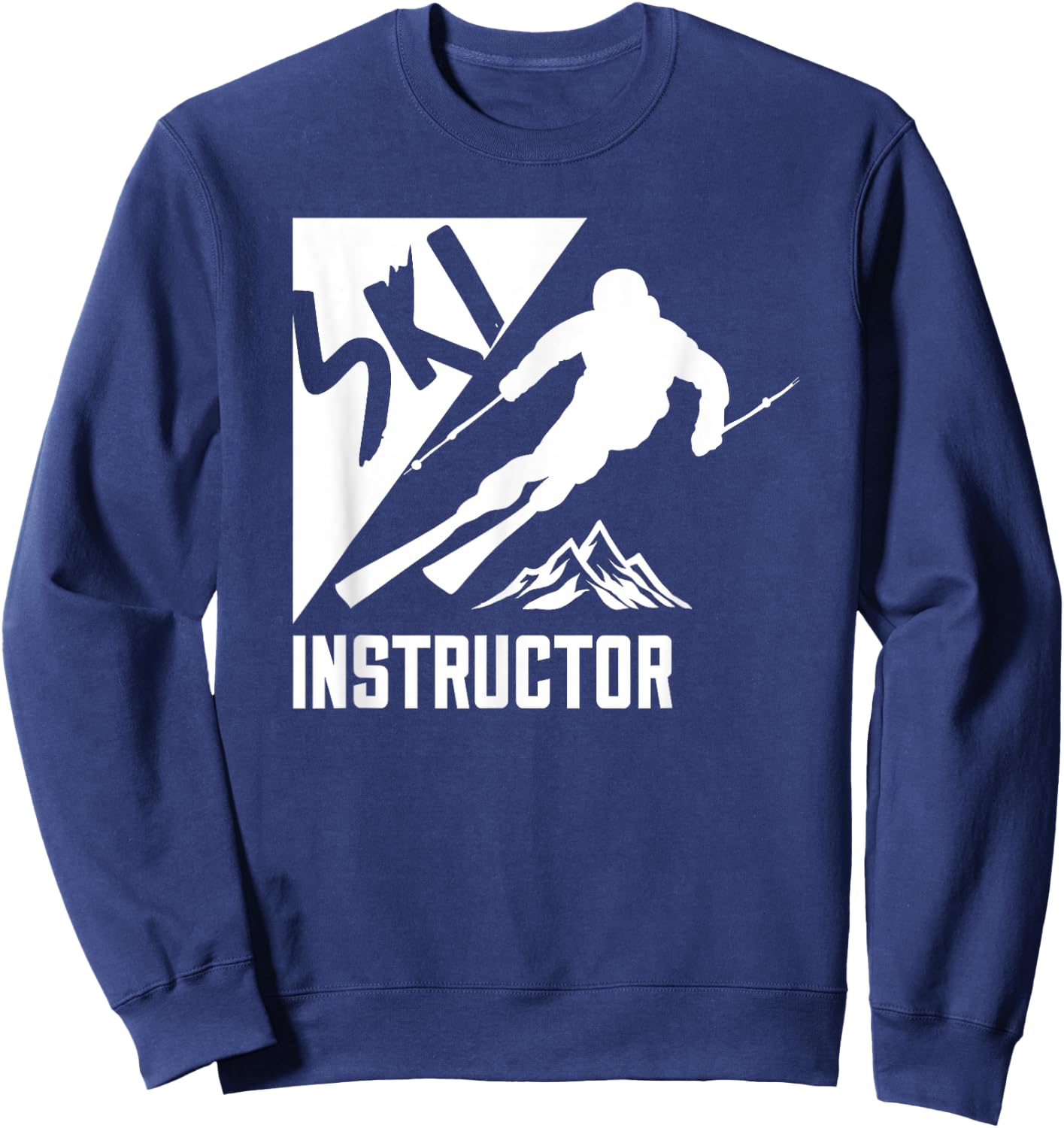 Ski Instructor Coach Skiing Skier Sweatshirt - Sweatshirt | Navy