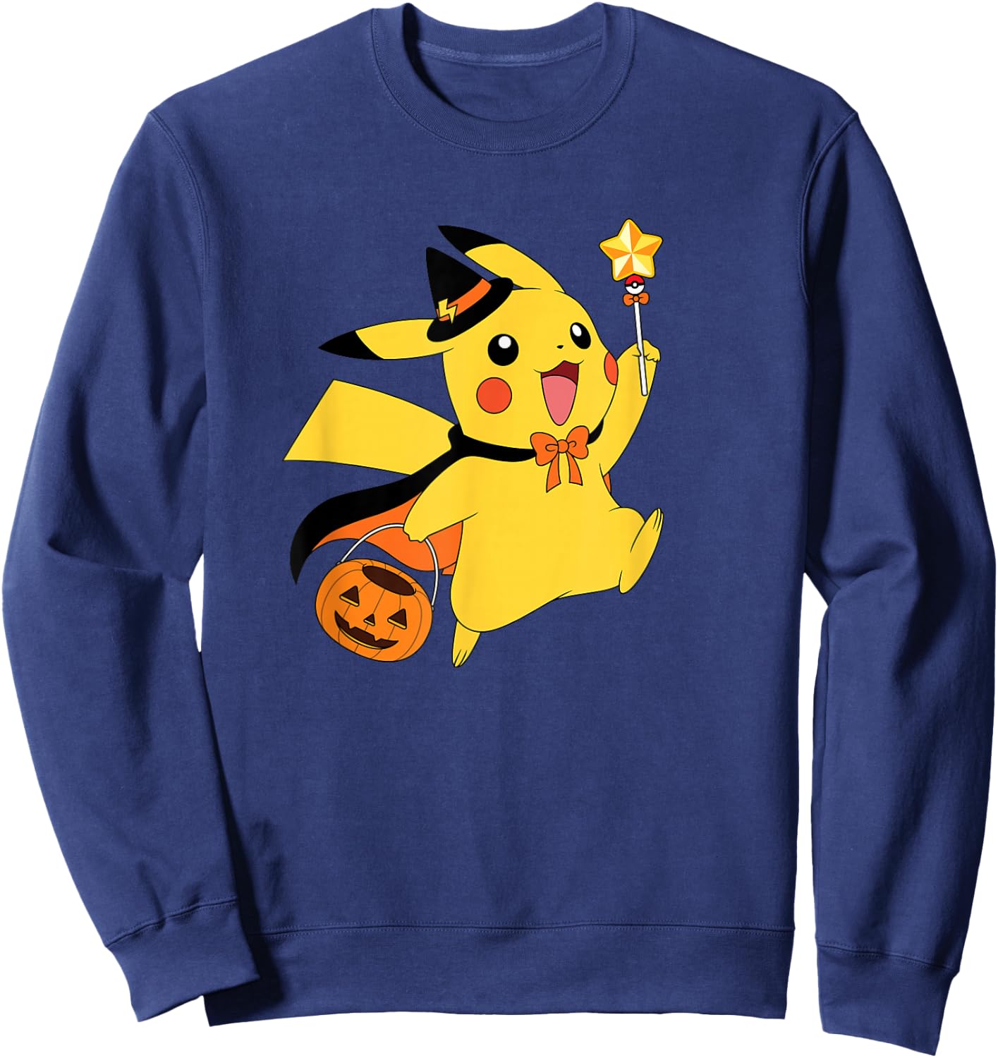 Pokémon - Halloween Pikachu Star Candy Sweatshirt - Sweatshirt | Navy