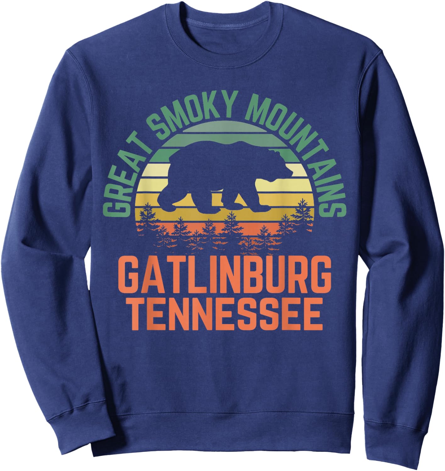 Gatlinburg Great Smoky Mountains National Park Tennessee Sweatshirt - Sweatshirt | Navy
