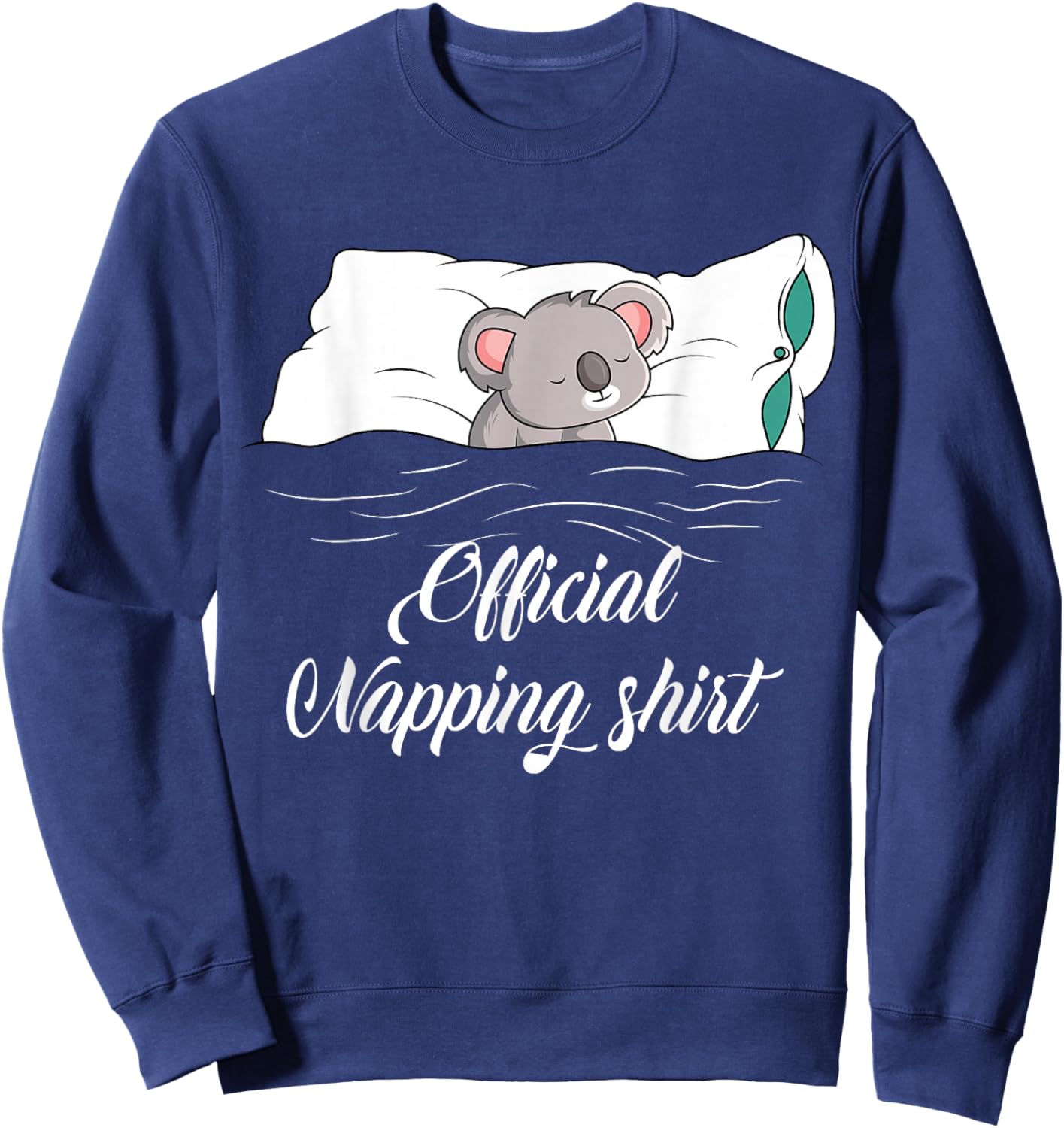 Sleeping Koala Pyjamas Koala Lover Gift Official Napping Sweatshirt - Sweatshirt | Navy