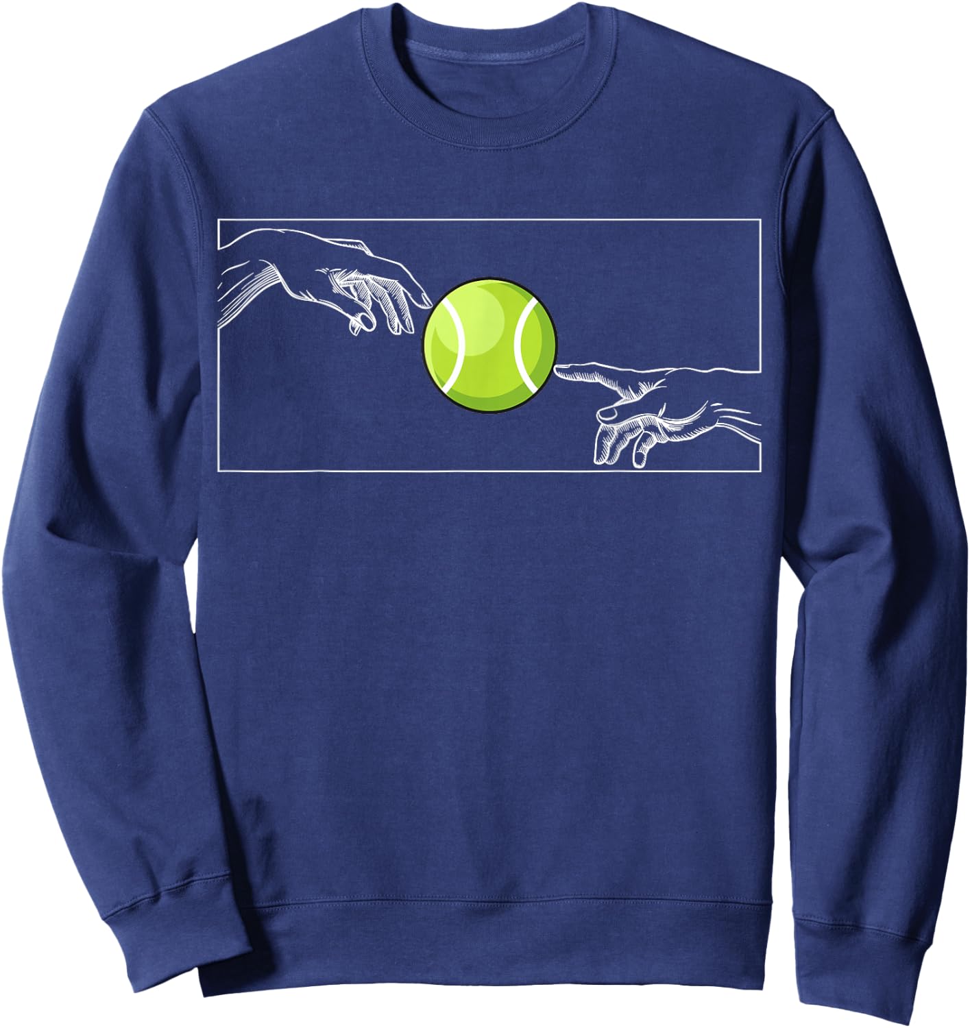 Tennis Ball for Tennis Players Tennis Player Tennis Sweatshirt - Sweatshirt | Navy
