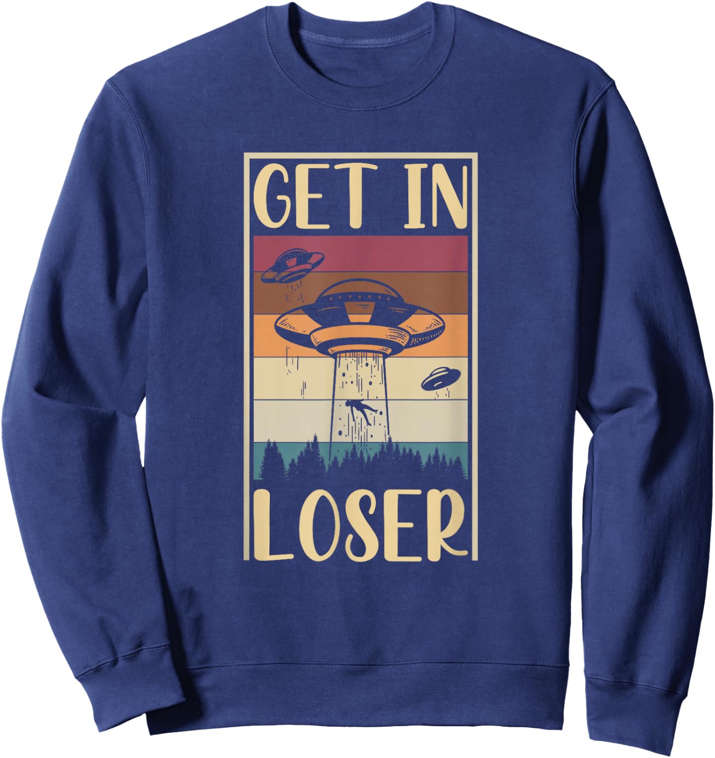 Get In Loser Alien Sweatshirt - Sweatshirt | Navy