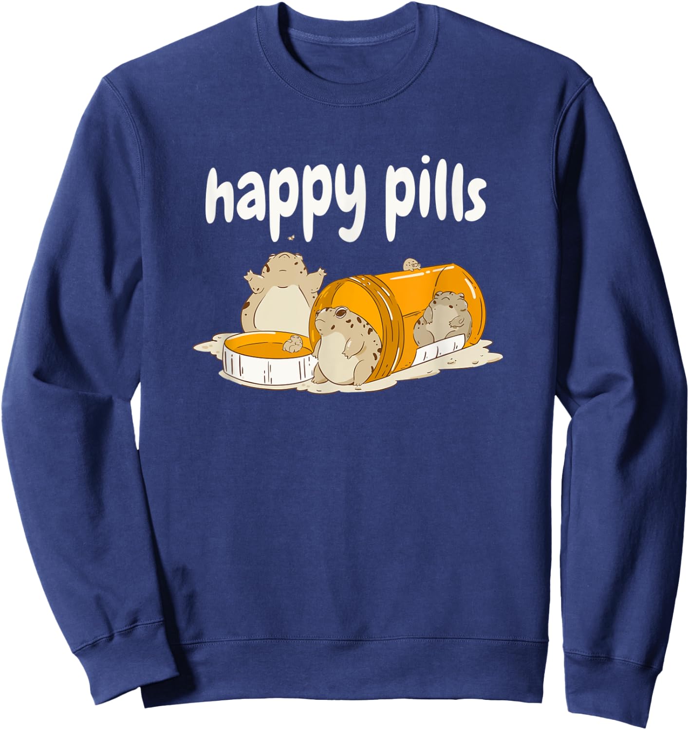 Desert Rain Frog Happy Pills Sweatshirt - Sweatshirt | Navy