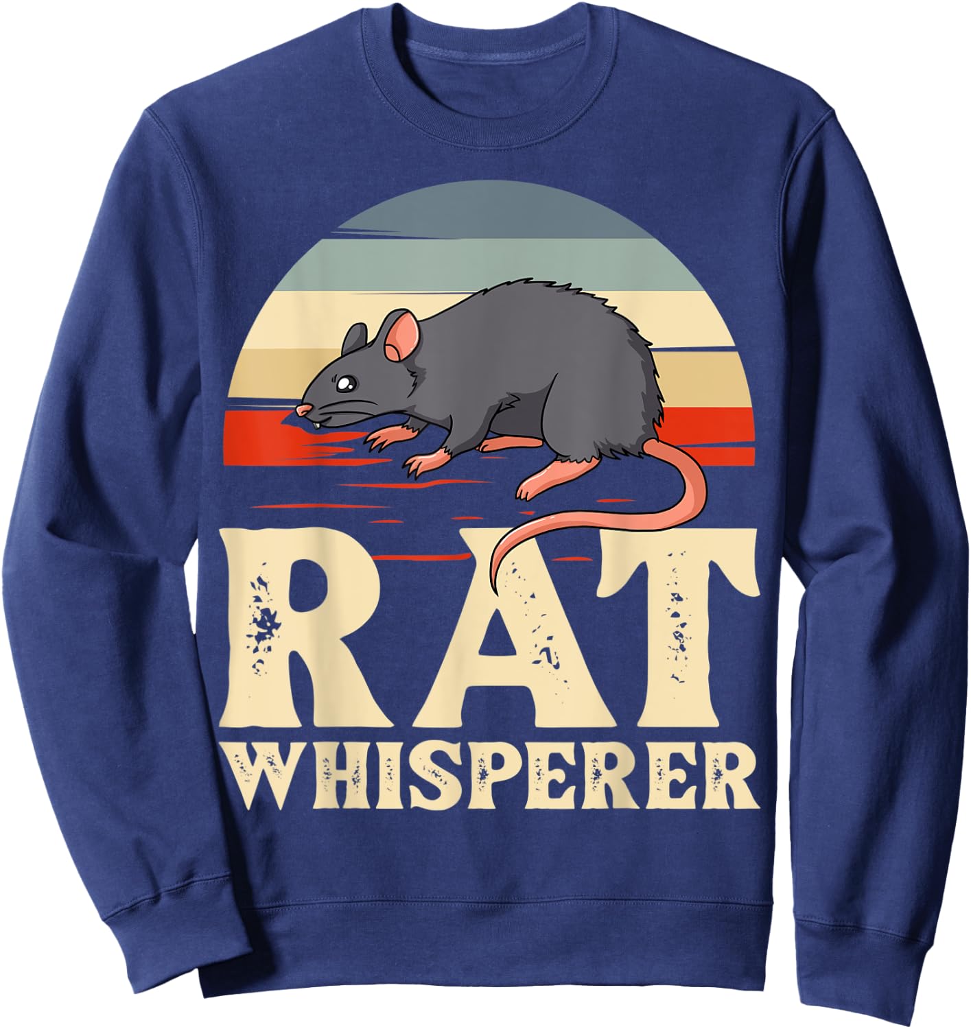 Rat Pet Fancy Rat King Habitat Mouse Sweatshirt - Sweatshirt | Navy