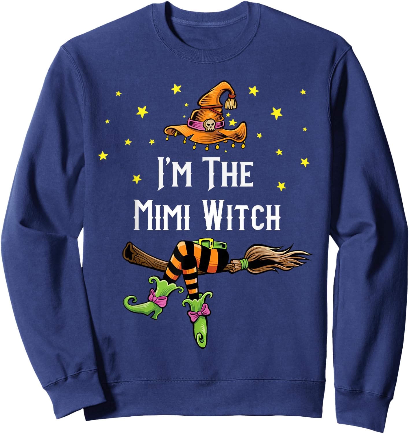 Im the Mimi Witch Halloween Matching Group Costume Sweatshirt - Sweatshirt | Navy
