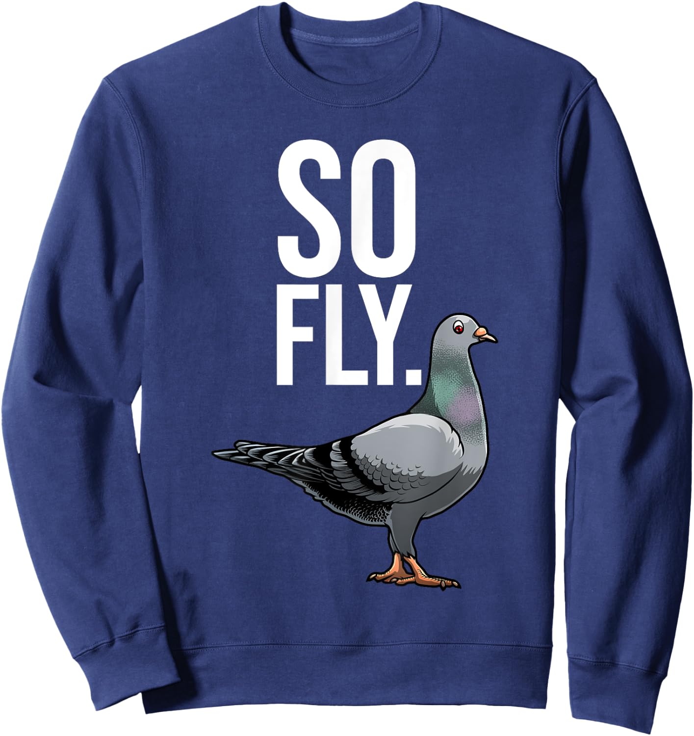 Cool Pigeon Women Breeder Birdwatching Pigeon Racing Sweatshirt - Sweatshirt | Navy
