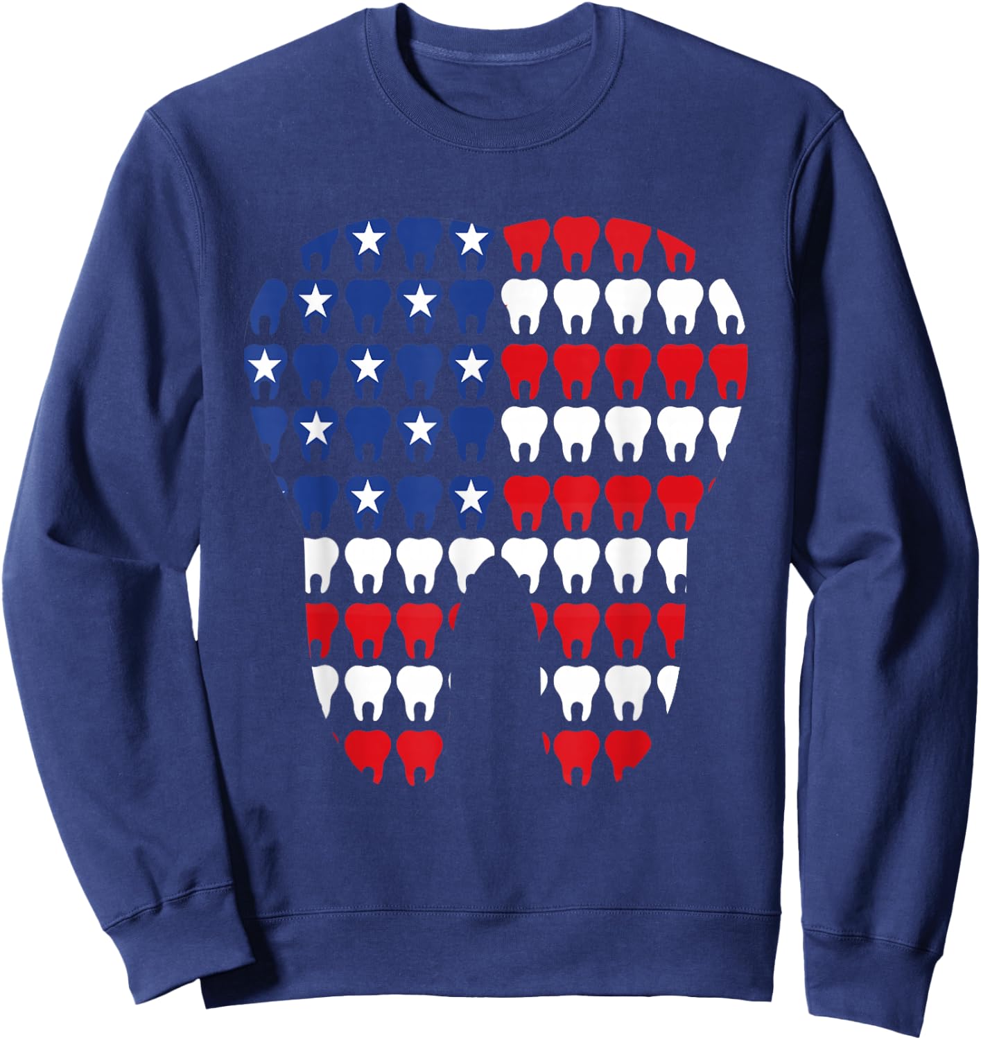 Happy 4th July American Dental Squad Dental Assistant Sweatshirt - Sweatshirt | Navy