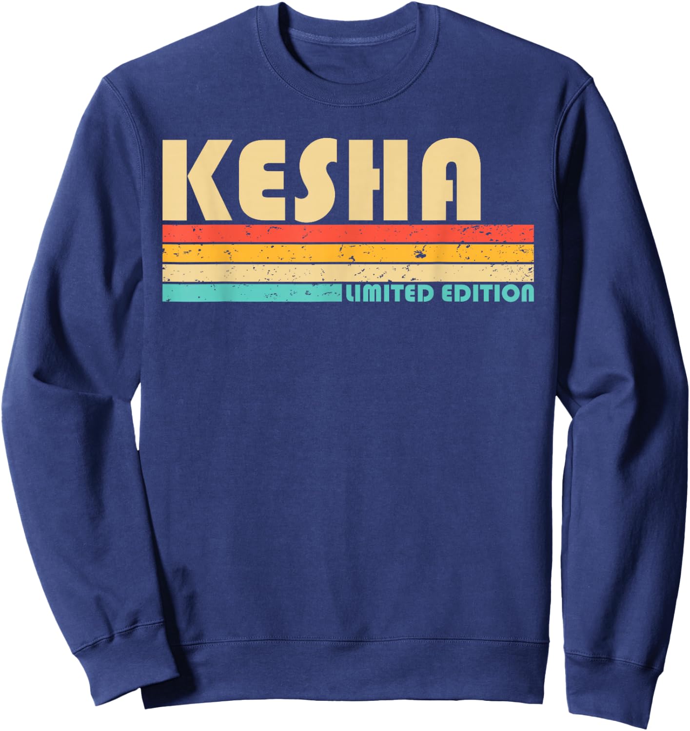 Kesha Name Personalized Retro Vintage 80s 90s Birthday Sweatshirt - Sweatshirt | Navy
