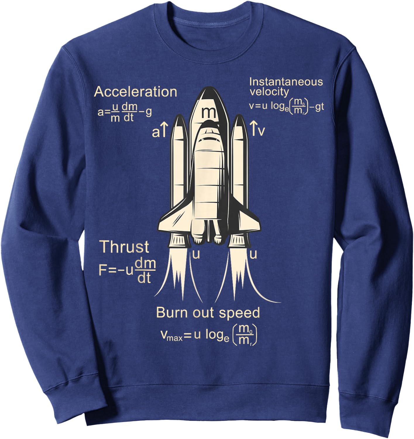 Rocket propulsion - Rocket science, Aerospace Engineering Sweatshirt - Sweatshirt | Navy