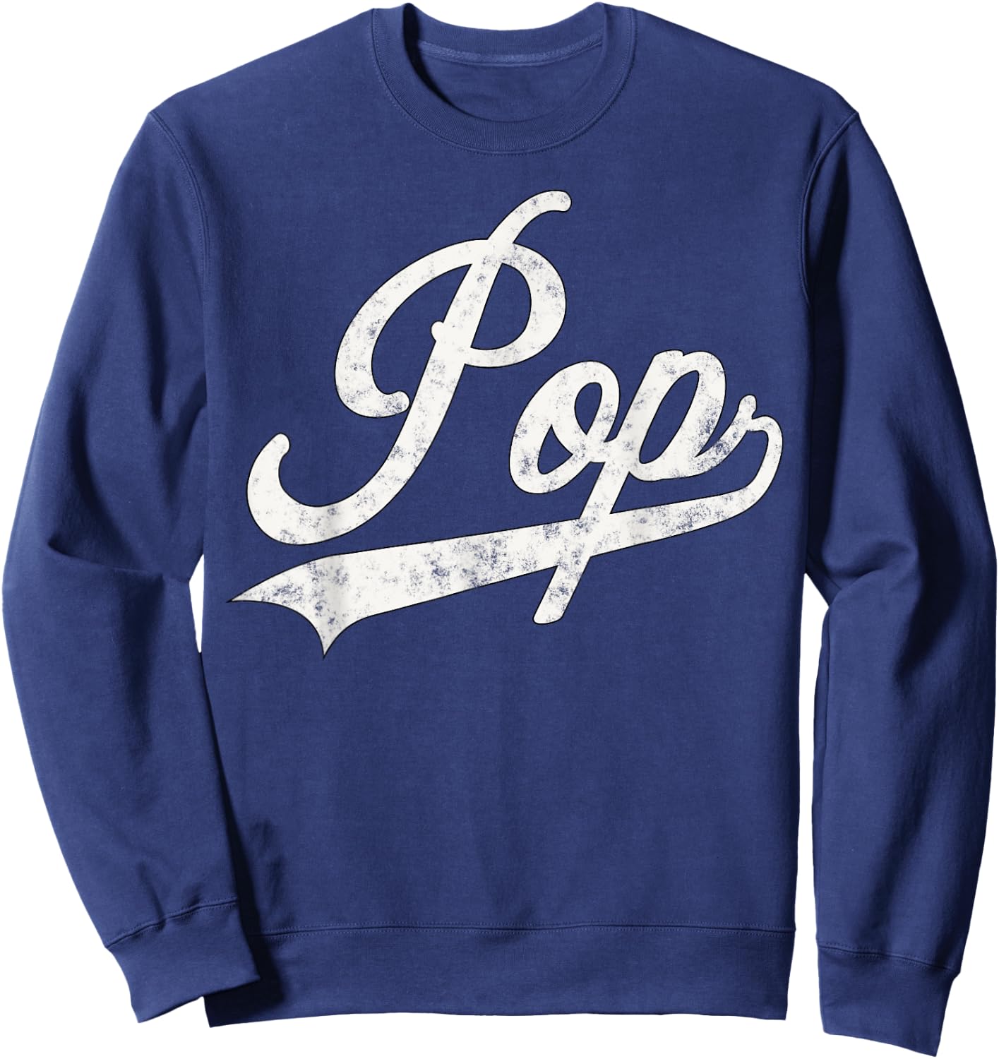 Pop Retro Style Father’s day Gift Funny Grandpa Pop Sweatshirt - Sweatshirt | Navy