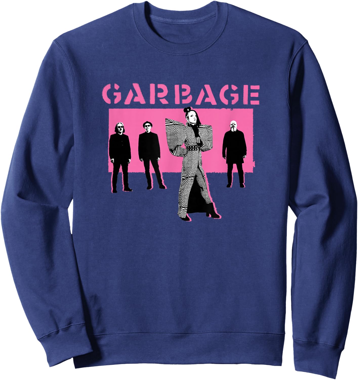 Garbage - Pop Pink Sweatshirt - Sweatshirt | Navy