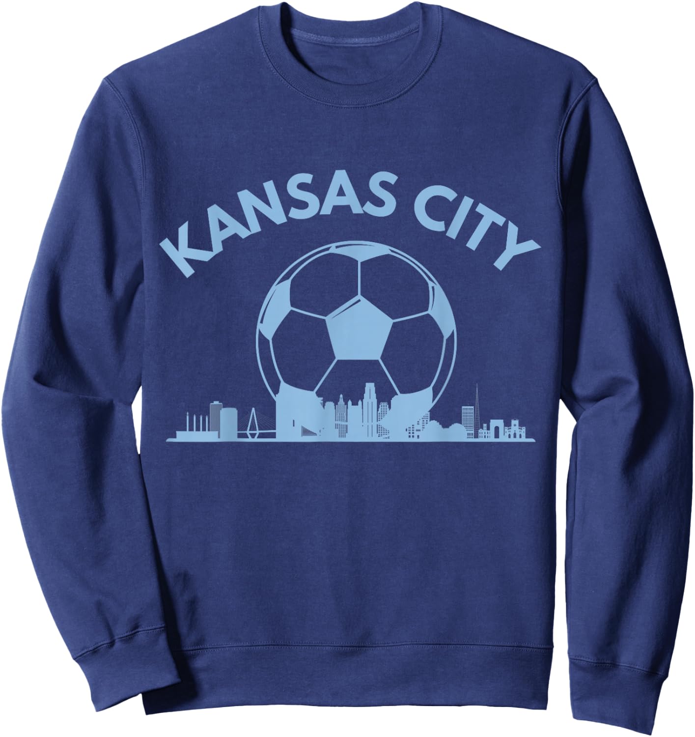 Kansas City Soccer & Skyline Sweatshirt - Sweatshirt | Navy