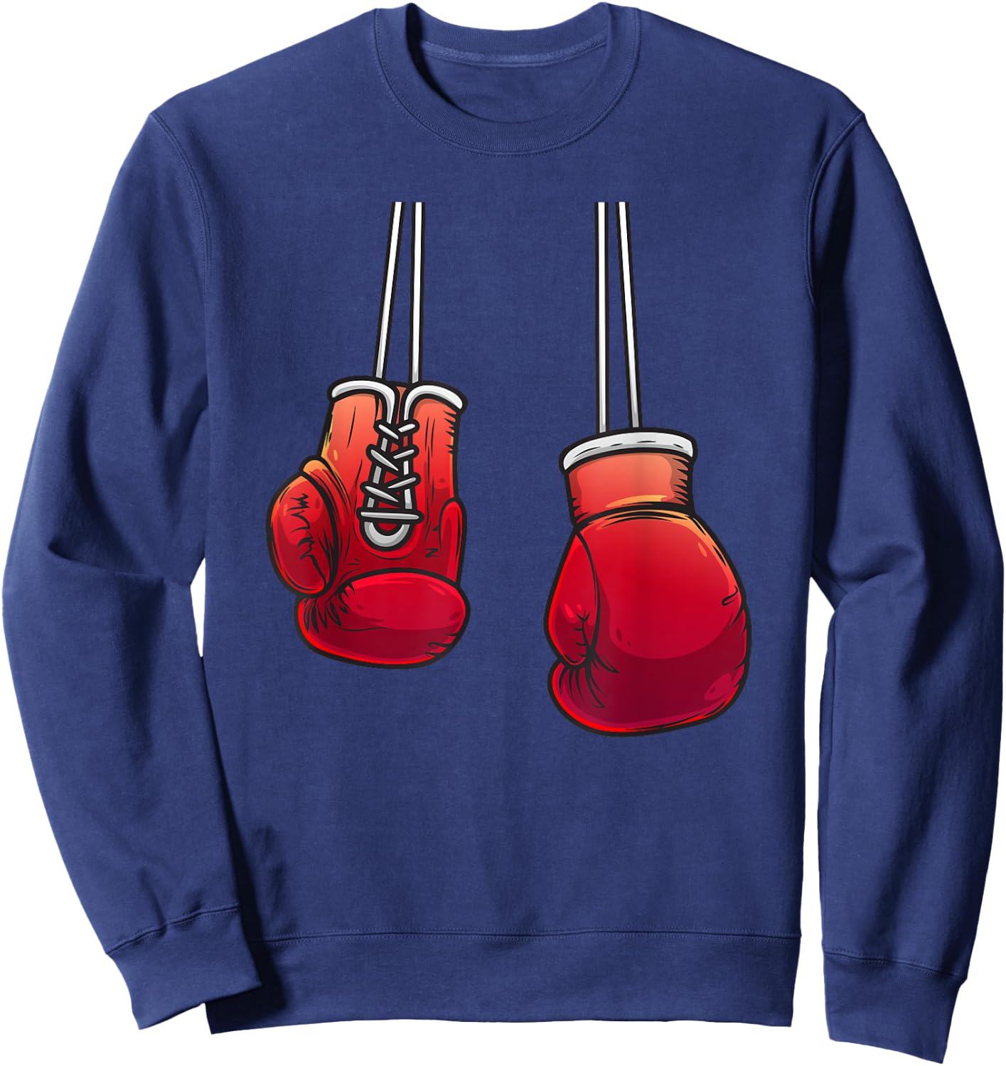 Cool Boxing Gloves For Boxer Fighting Lover Men Women Boys Sweatshirt - Sweatshirt | Navy