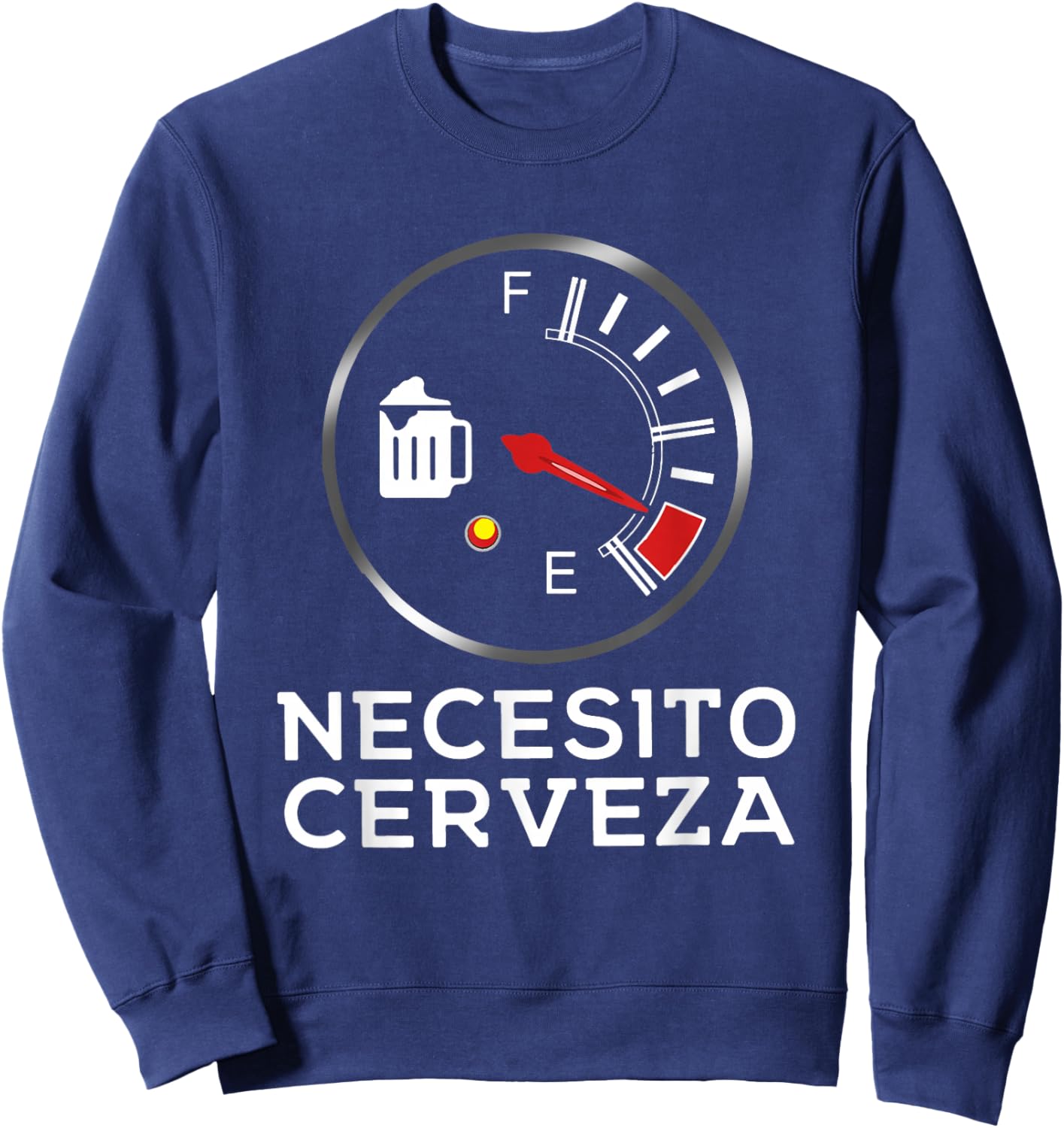 Necesito Cerveza Funny Spanish I Need Beer Sweatshirt - Sweatshirt | Navy