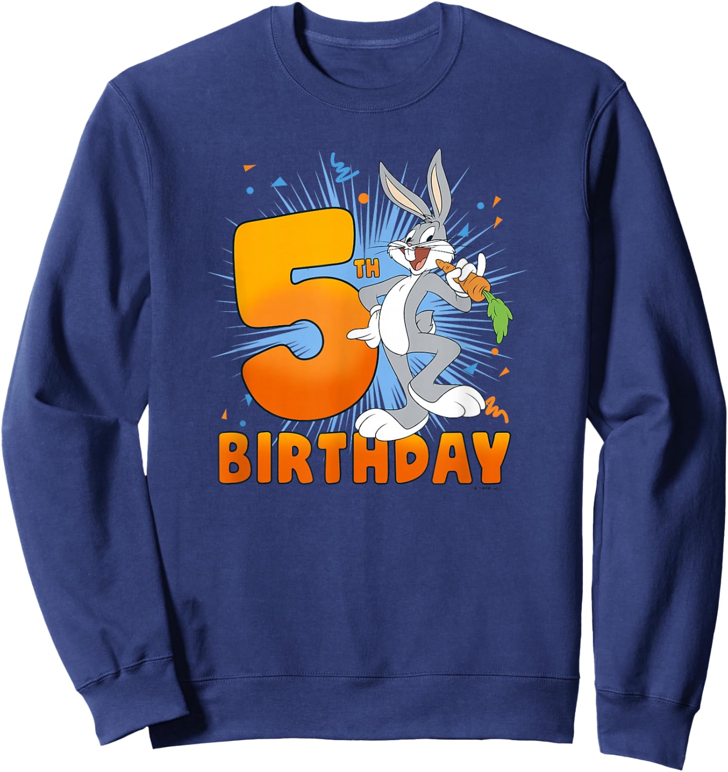 Looney Tunes Bugs Bunny 5th Birthday Sweatshirt - Sweatshirt | Navy