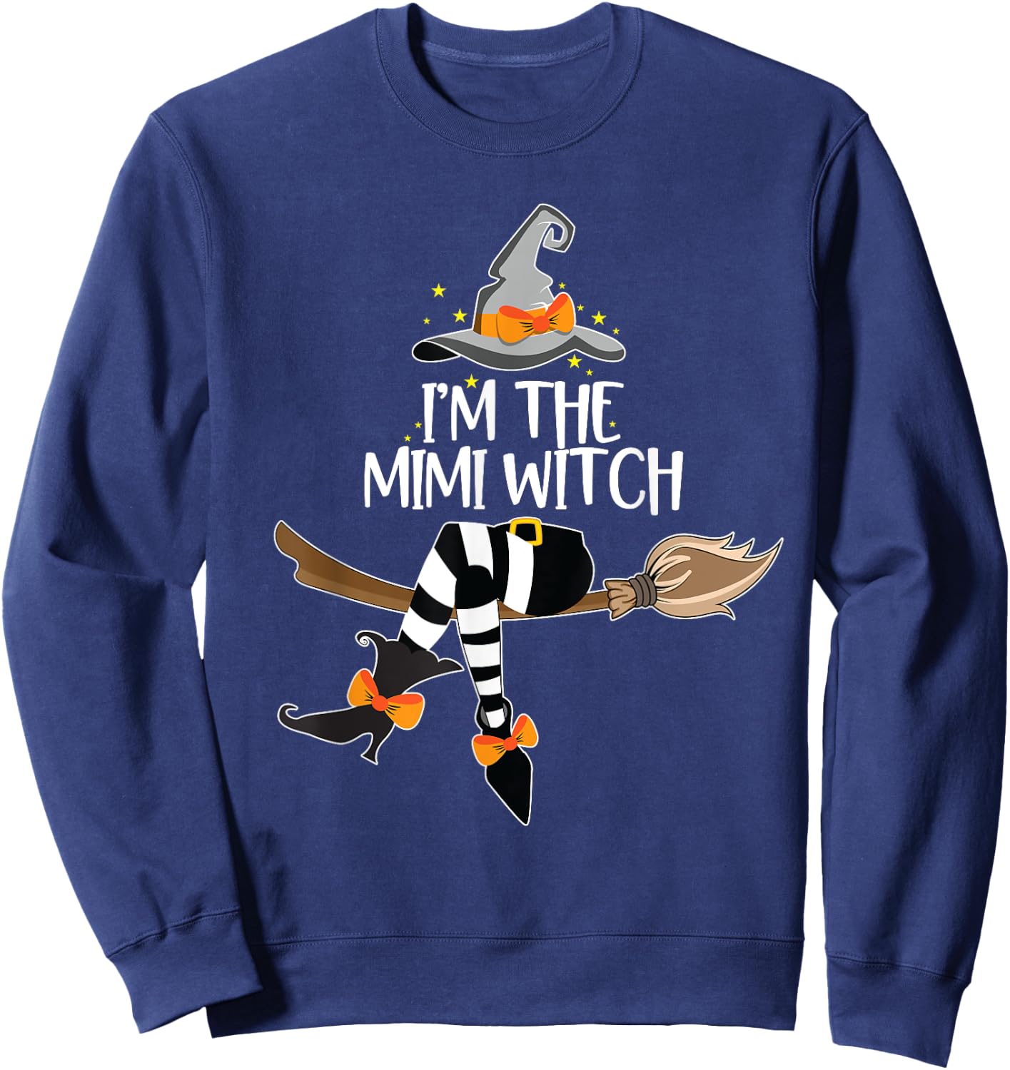 Im the Mimi Witch Shirt Halloween Matching Group Costume Sweatshirt - Sweatshirt | Navy