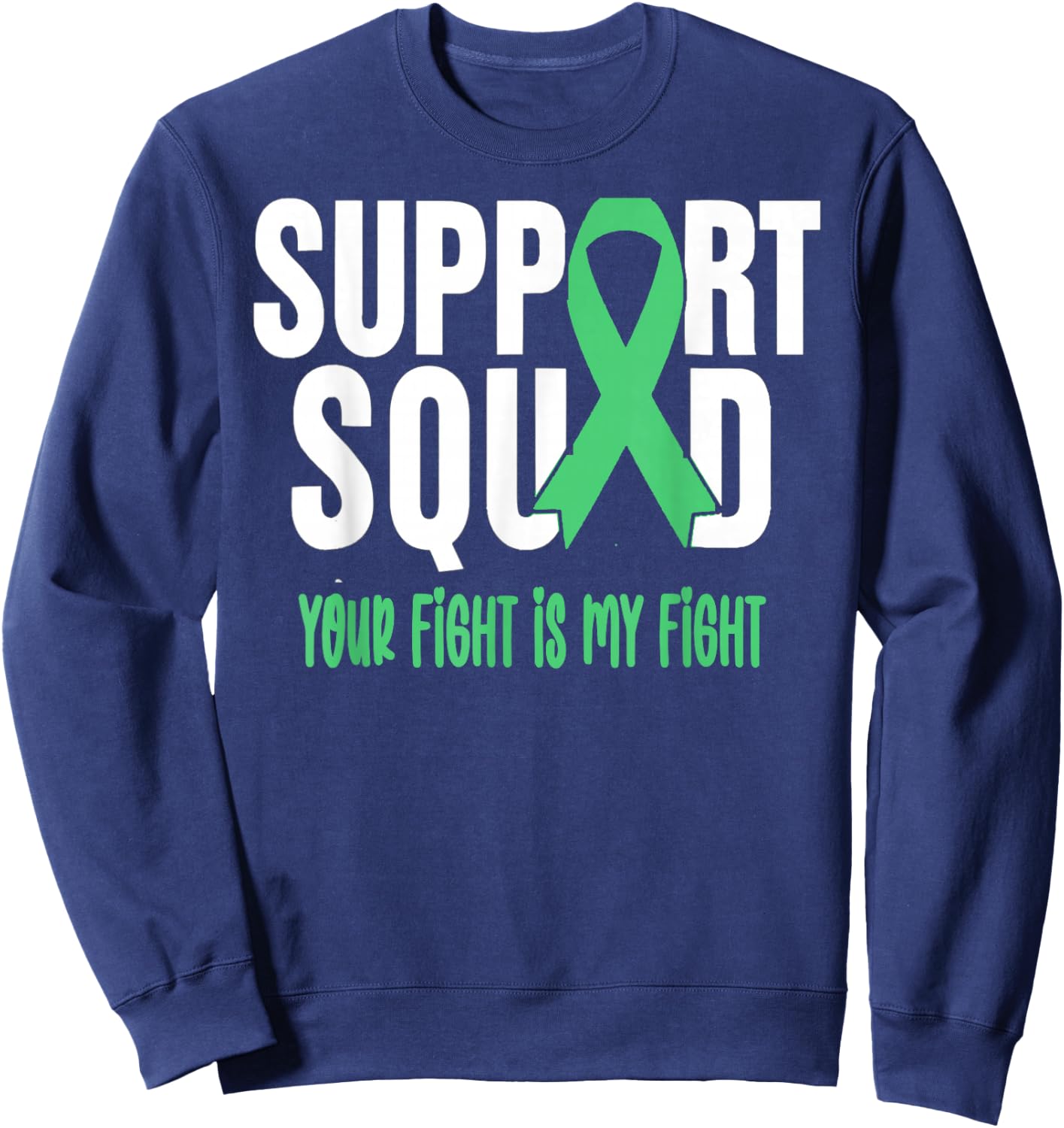 Liver Cancer Support Squad Liver Cancer Awareness Sweatshirt - Sweatshirt | Navy