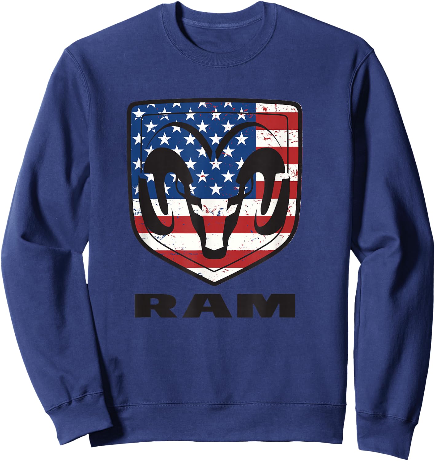 RAM Trucks Shield Flag Sweatshirt - Sweatshirt | Navy