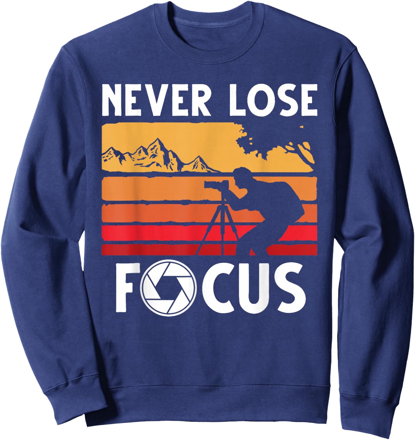 Cool Photography Art Women Photographer Camera Lover Sweatshirt - Sweatshirt | Navy