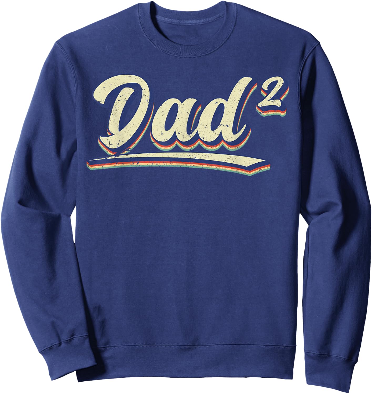 Dad for birth, second child, dad to the power of 2 Sweatshirt - Sweatshirt | Navy
