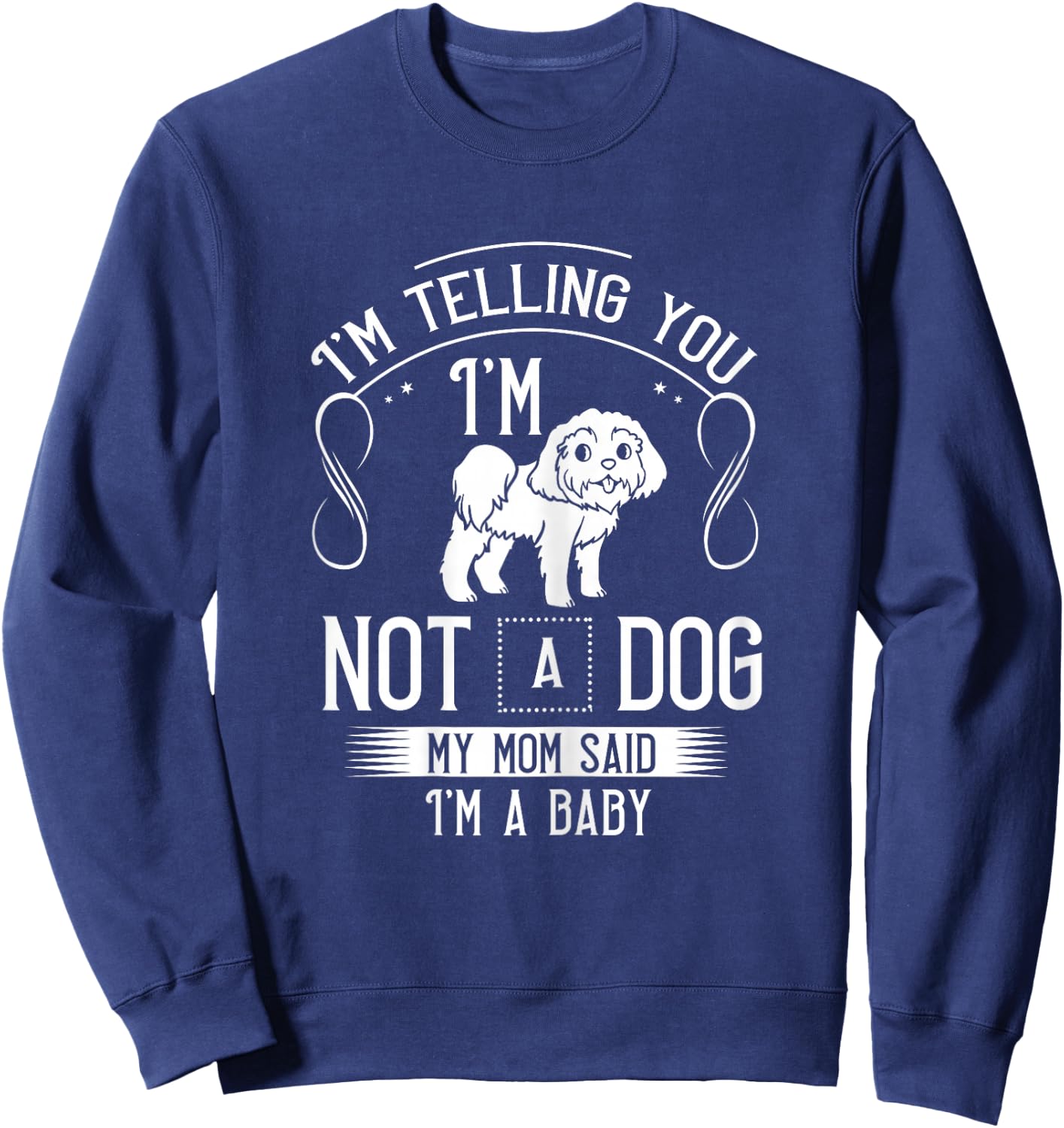 Shih Poo Dog Puppies Owner Lover Sweatshirt - Sweatshirt | Navy