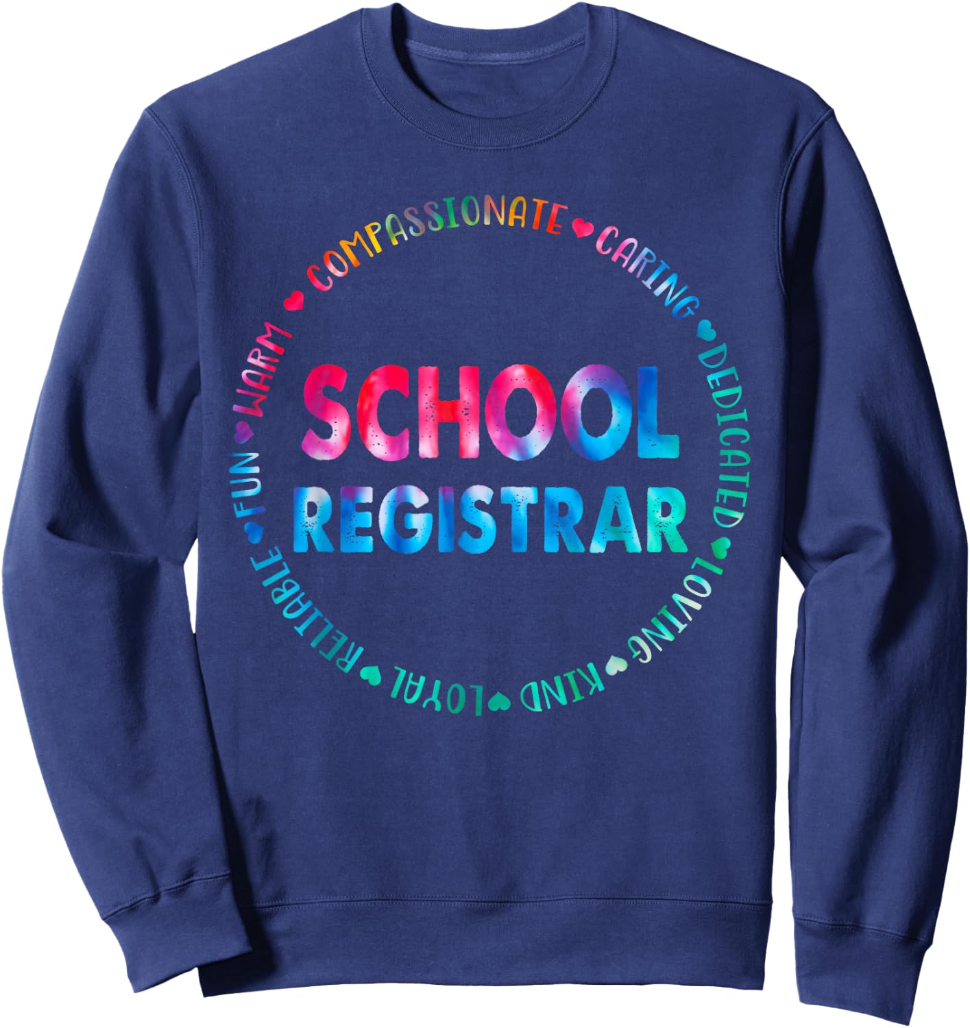 School Registrar School Data Entry Clerk Accountant Sweatshirt - Sweatshirt | Navy