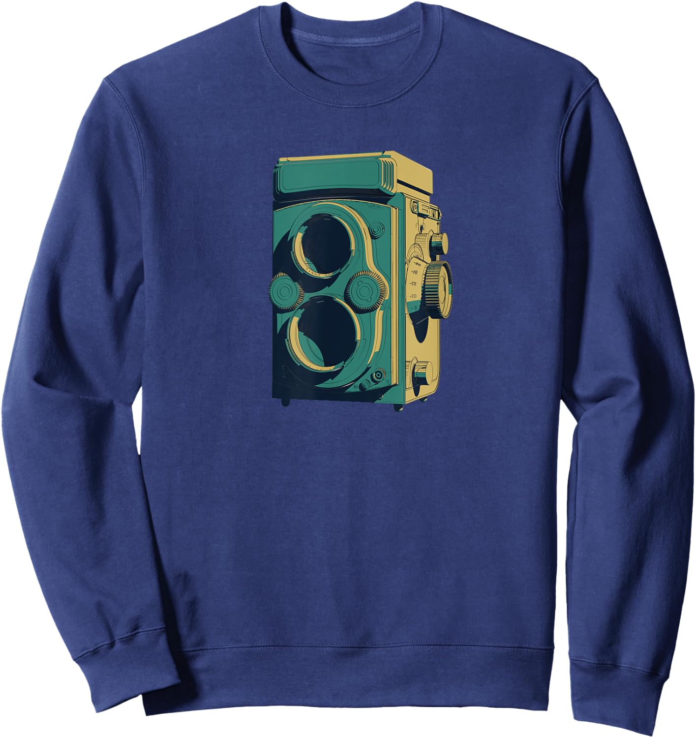 Vintage Medium Format Camera Sweatshirt - Sweatshirt | Navy