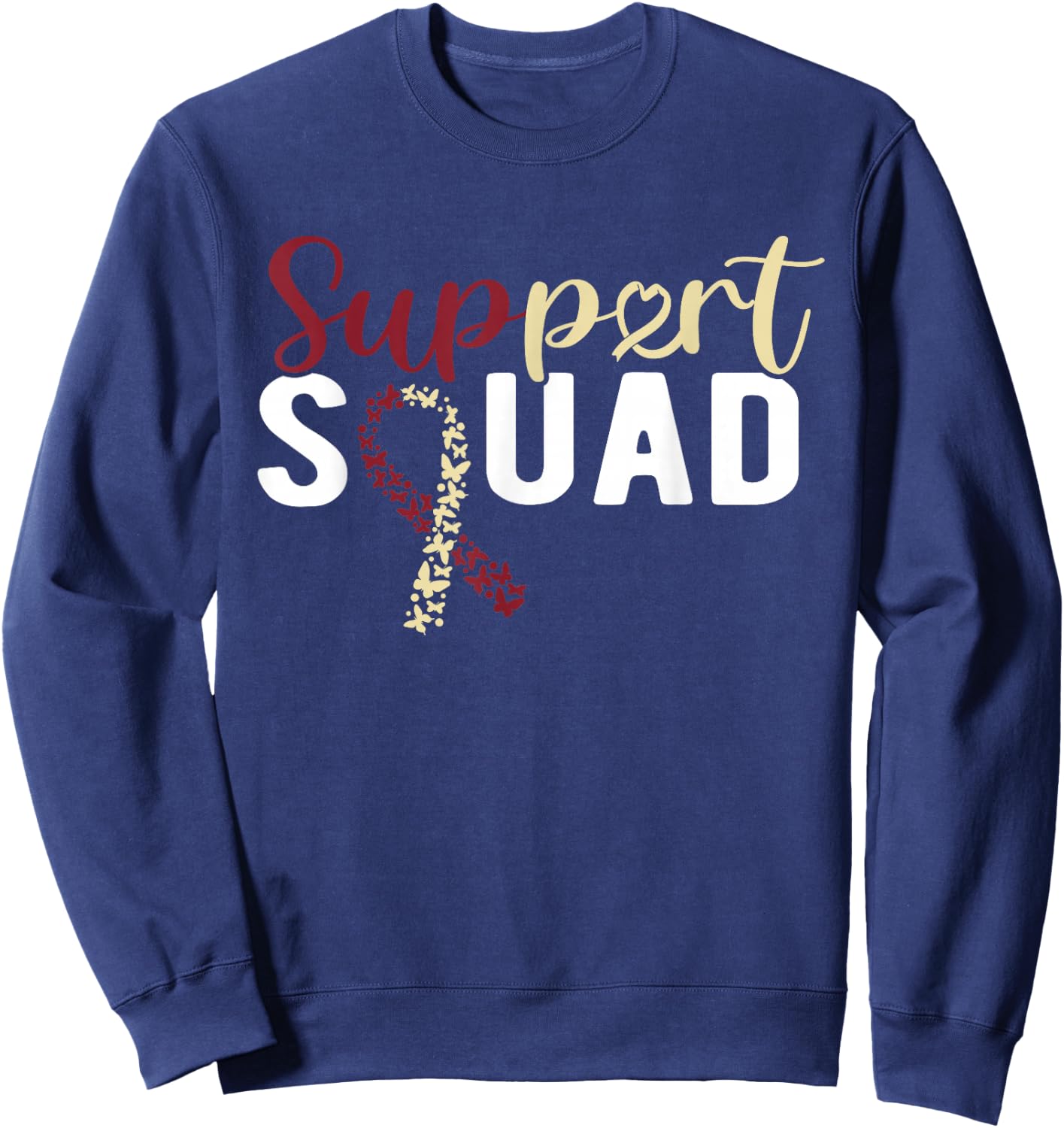 Head And Neck Cancer Support Squad Sweatshirt - Sweatshirt | Navy