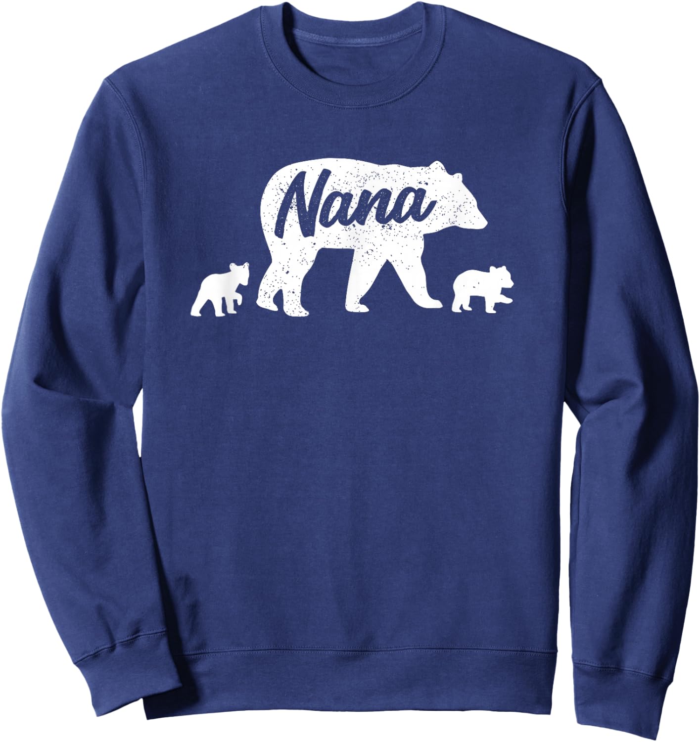 Vintage Nana Grandma Bear with 2 Cub Mother's Day Sweatshirt - Sweatshirt | Navy