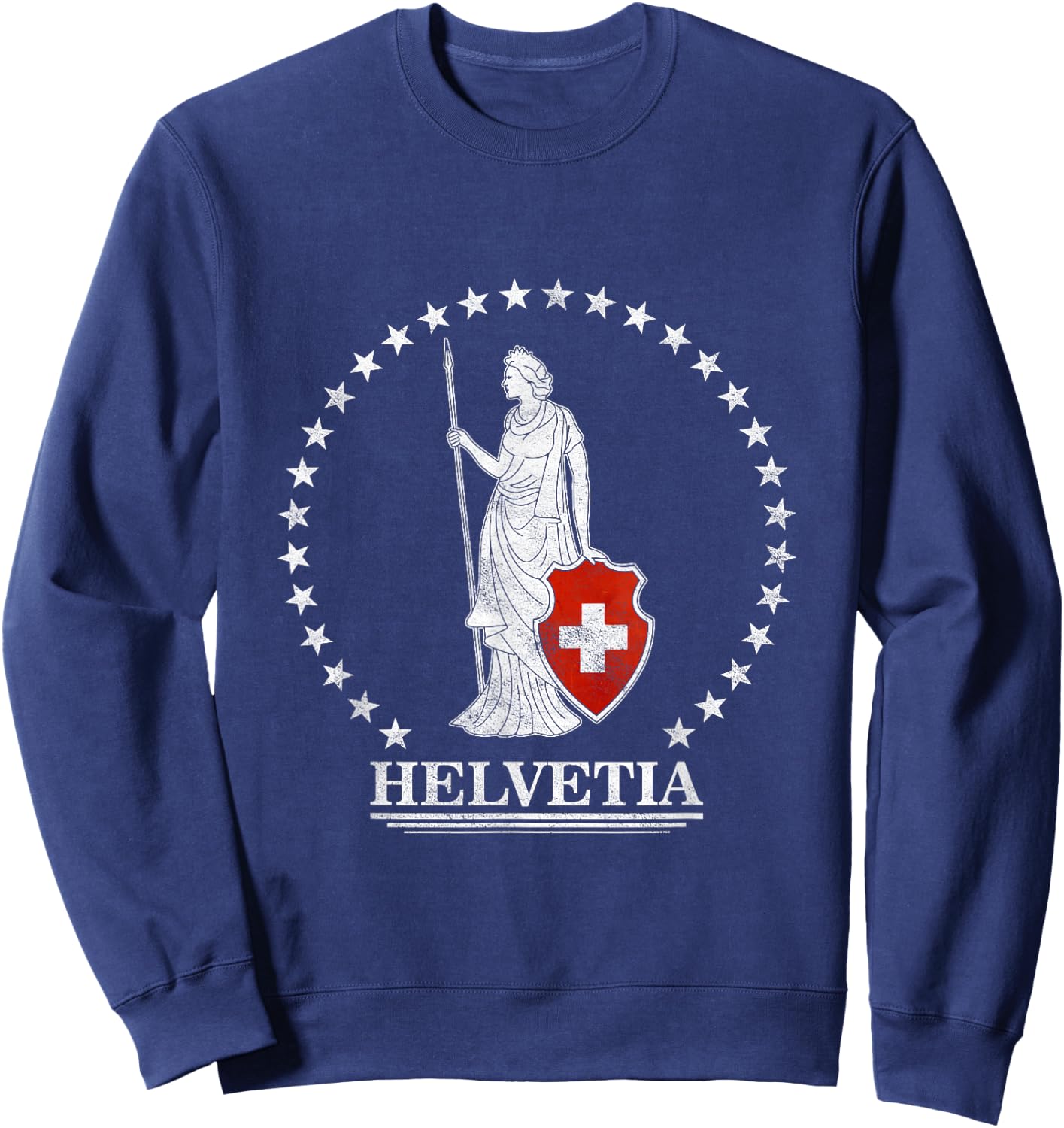 Helvetia Switzerland Sweatshirt - Sweatshirt | Navy