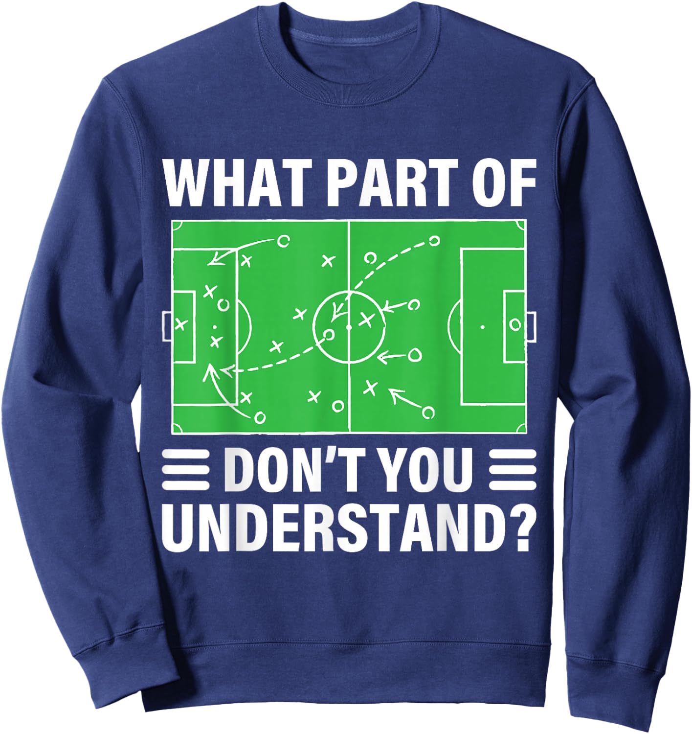 Funny What Part Of Soccer Don't You Understand Soccer Coach Sweatshirt - Sweatshirt | Navy